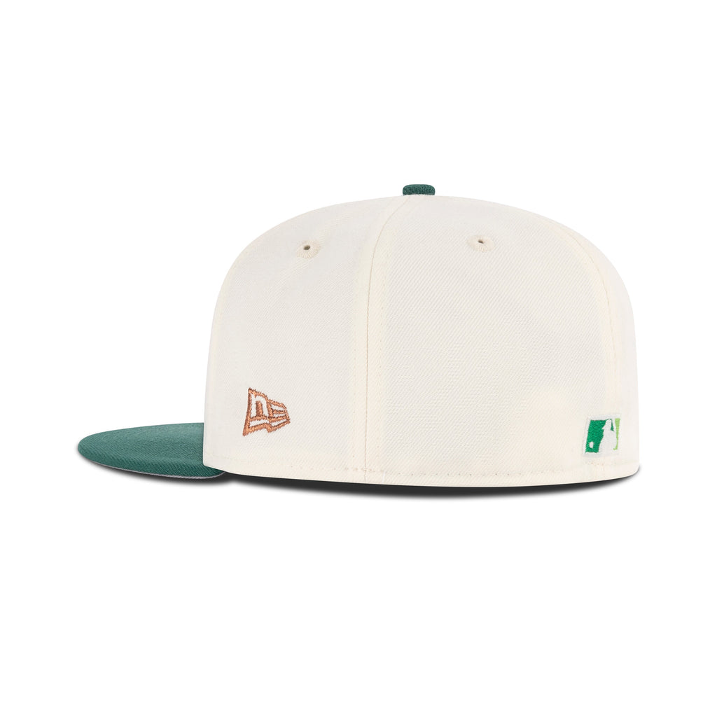 New Era Brooklyn Dodgers Fitted Grey Bottom "Chrome Emerald Green Rolling Meadows Shamrock" (Ebbets Field Embroidery)