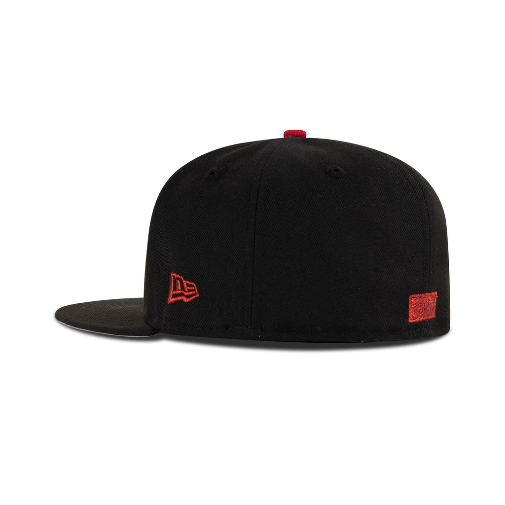 New Era Seattle Mariners Fitted Grey Bottom "Black Seashell Metallic Red Metallic Copper" (1977-2007 30th Anniversary Embroidery)