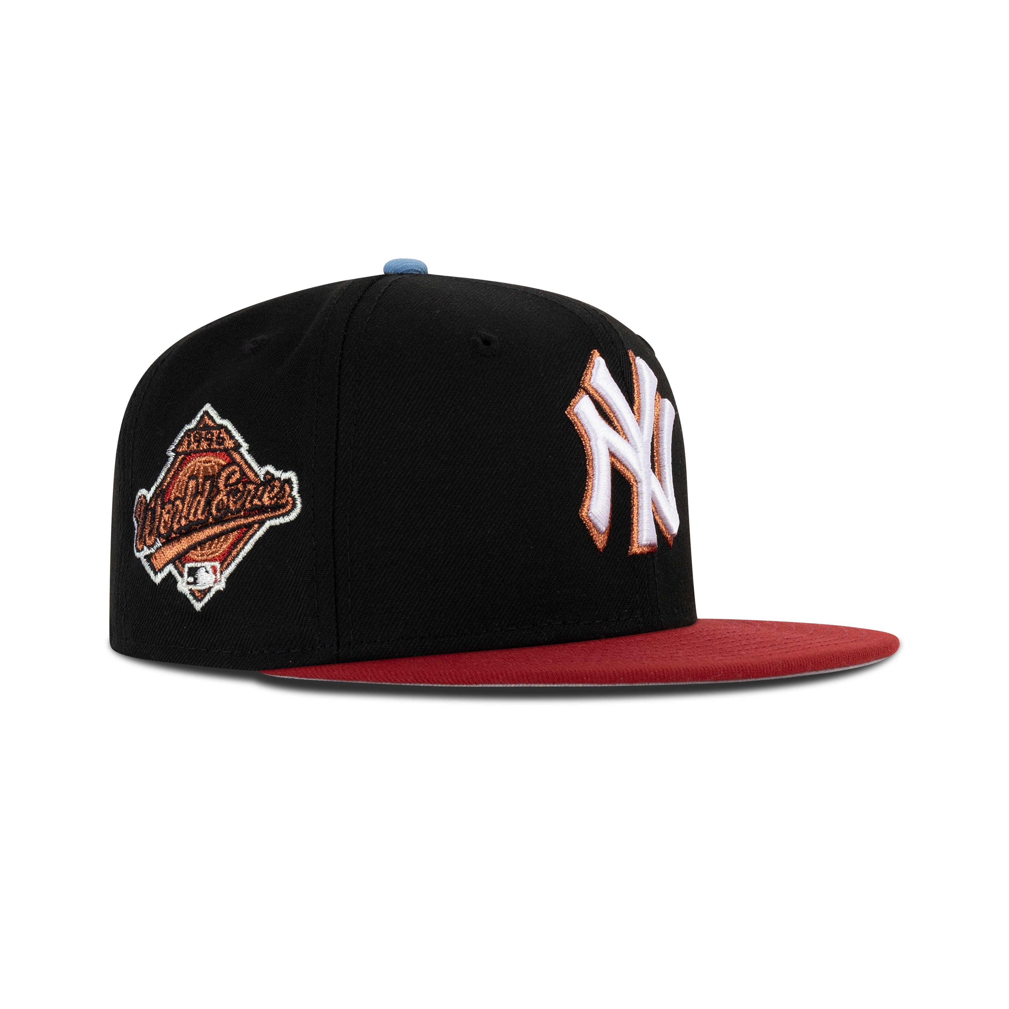 New Era New York Yankees Fitted Grey Bottom "Black H Red White Metallic Copper" (1996 World Series Embroidery)