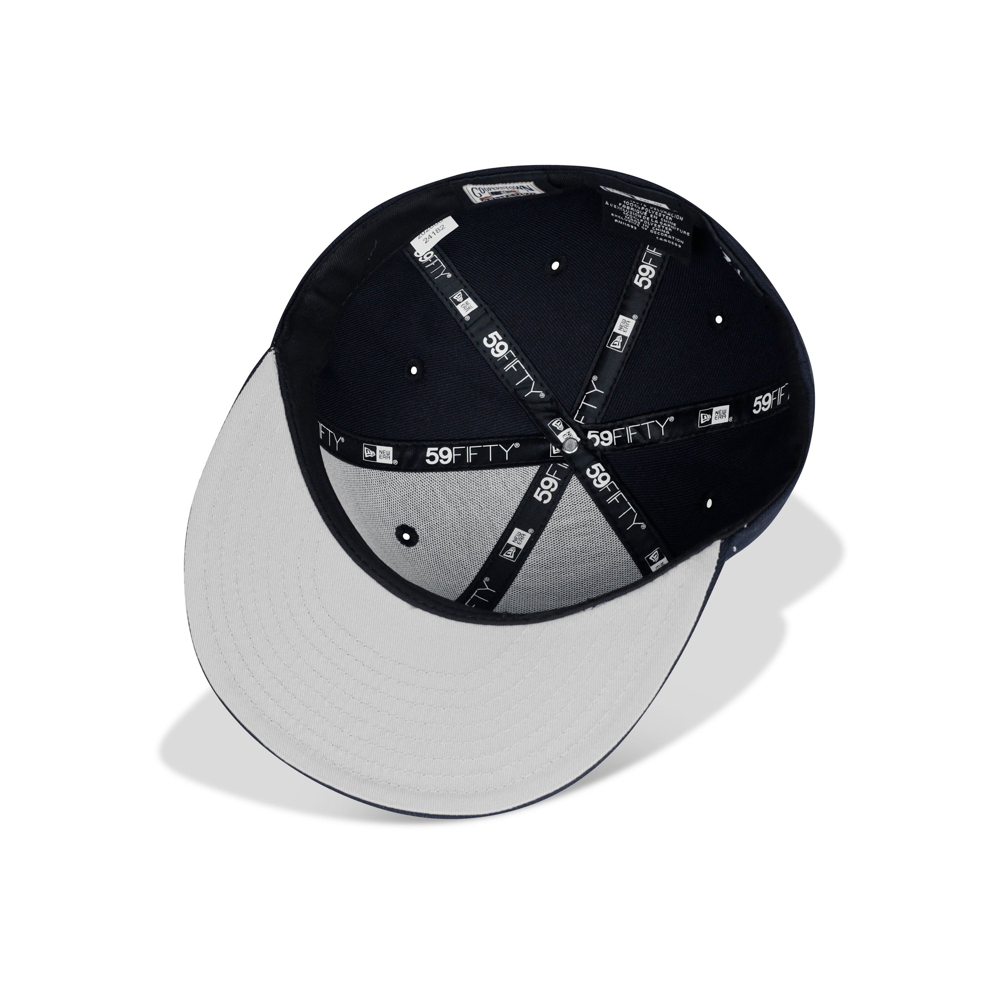 New Era New York Yankees Fitted Grey Bottom "Navy Blue" (2009 World Series Embroidery)