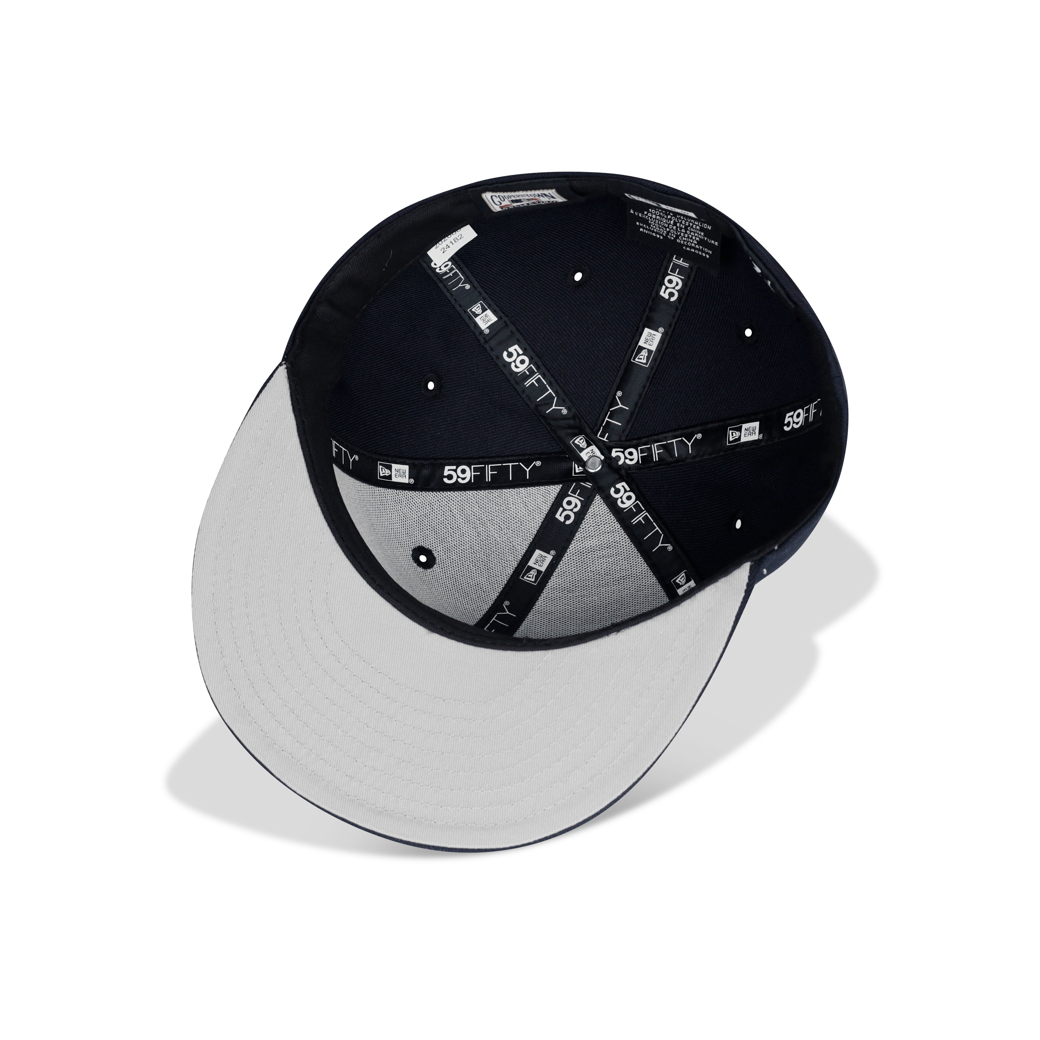 New Era New York Yankees Fitted Grey Bottom "Navy Blue" (2009 World Series Embroidery)