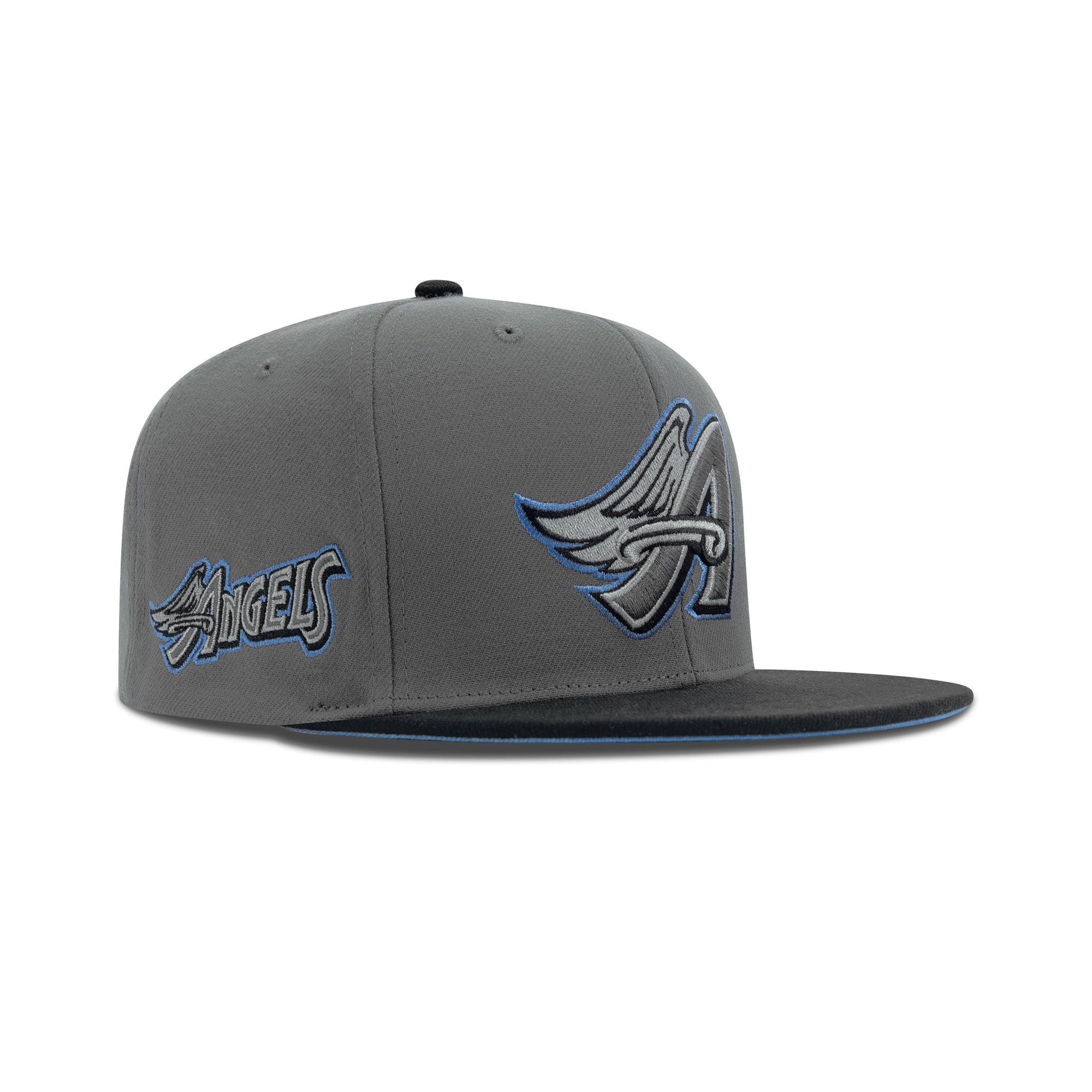 Mitchell & Ness Anaheim Angels Storm Front Snapback Sky Bottom "Grey"