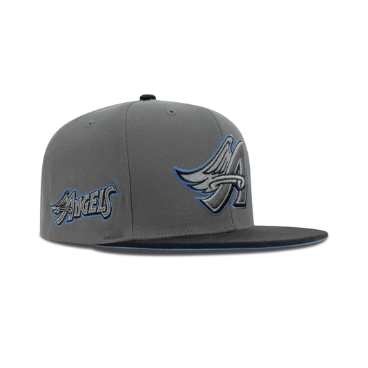 Mitchell & Ness Anaheim Angels Storm Front Snapback Sky Bottom "Grey"