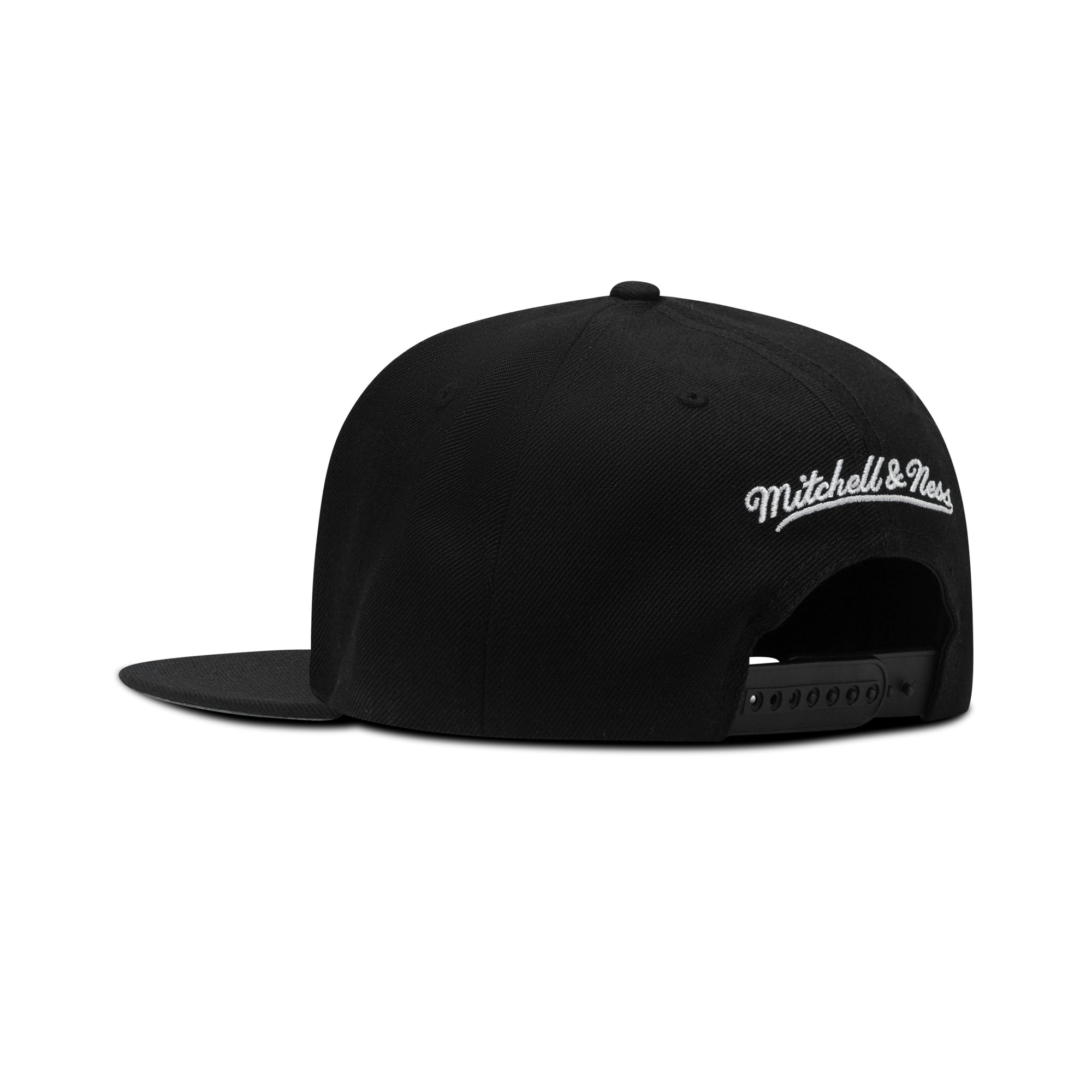 Mitchell & Ness Brooklyn Nets NBA Front Post Snapback Grey Bottom "Black White"