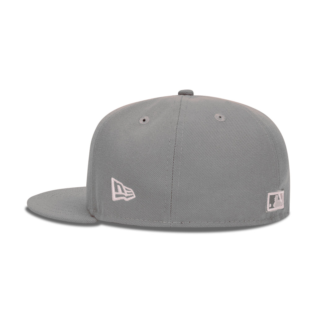 New Era Houston Astros Fitted Pink Bottom "Grey Pink" (45th Anniversary Embroidery)