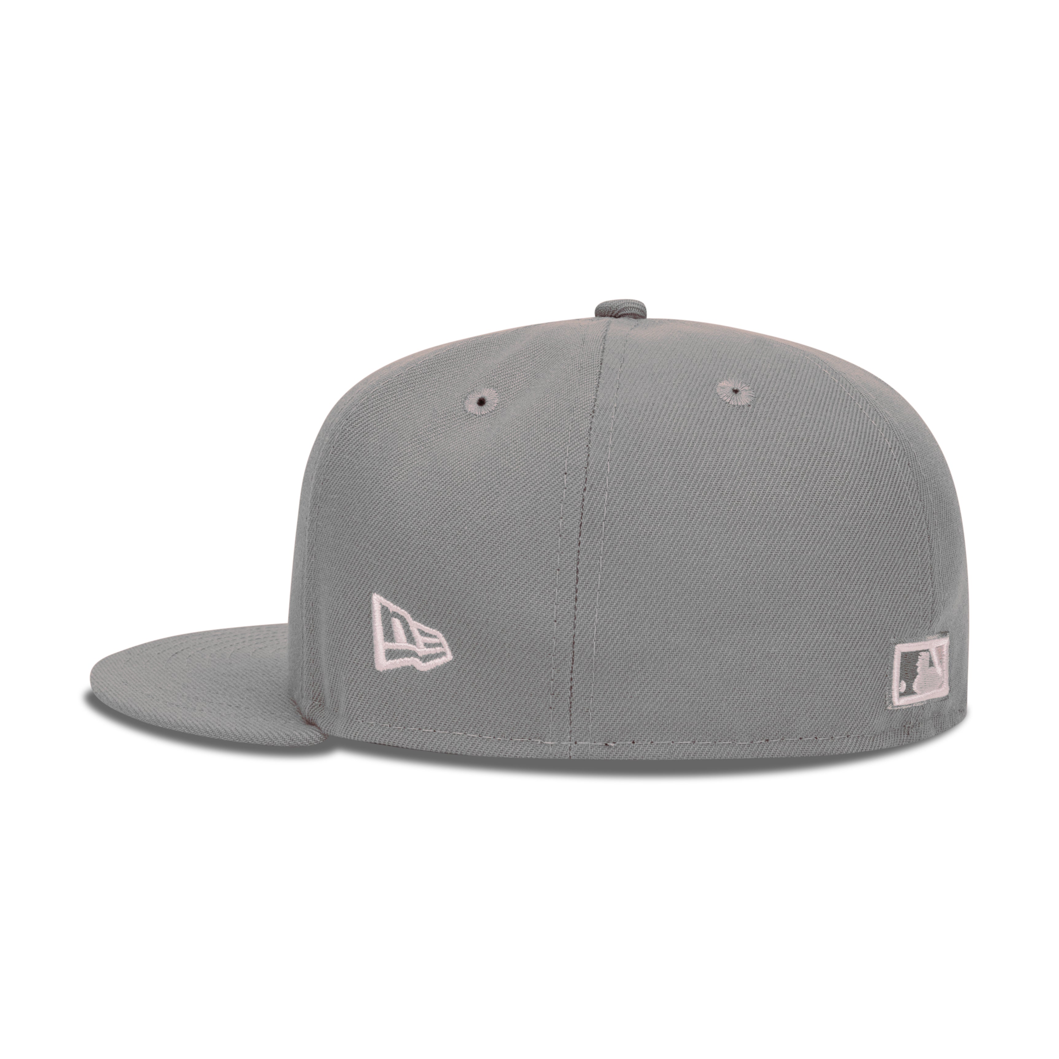 New Era Houston Astros Fitted Pink Bottom "Grey Pink" (45th Anniversary Embroidery)