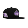 New Era Toronto Blue Jays Fitted Purple Bottom "Black Purple" (25th Season Embroidery)