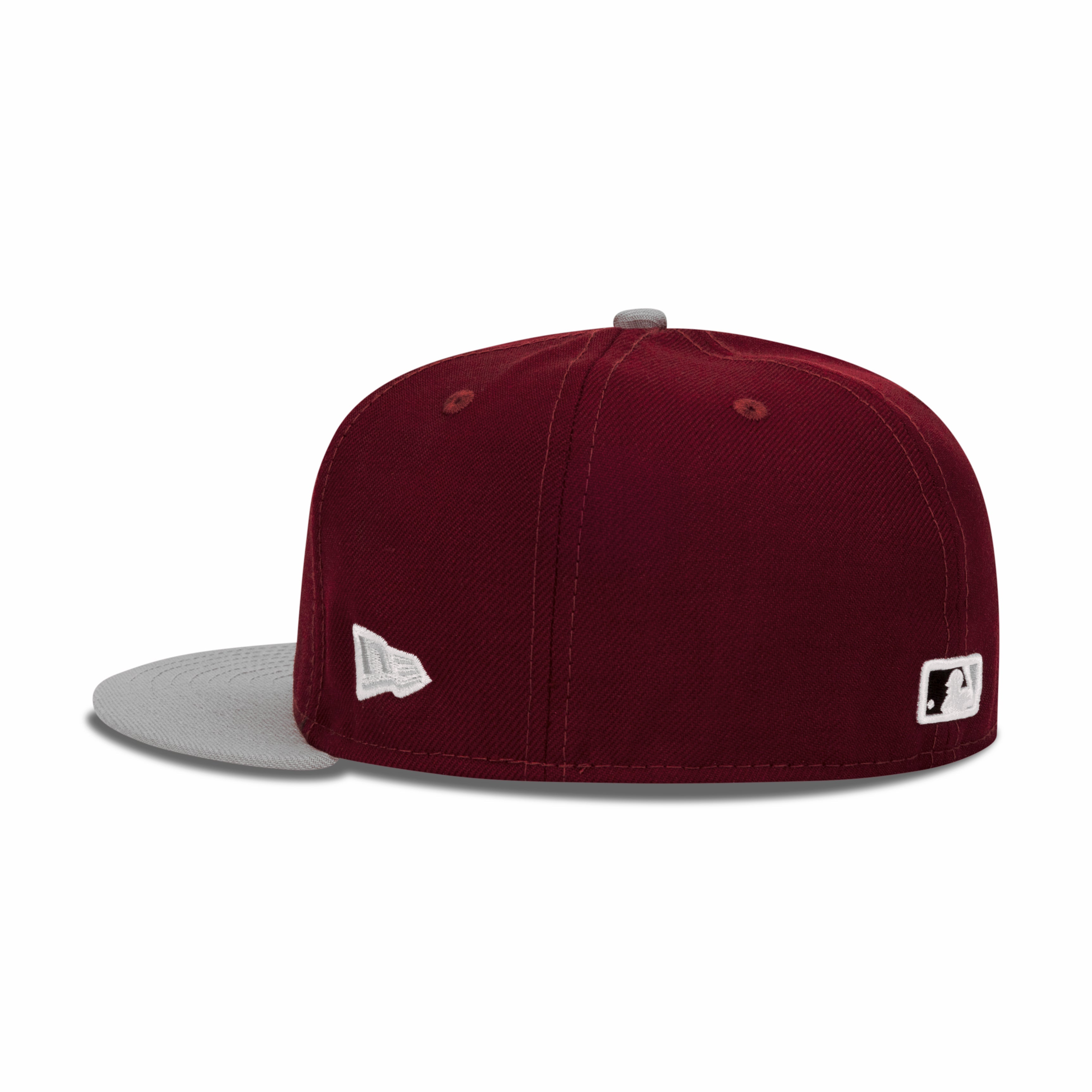 New Era Toronto Blue Jays Fitted Grey Bottom "Cardinal Red Grey" (1992 World Series Embroidery)