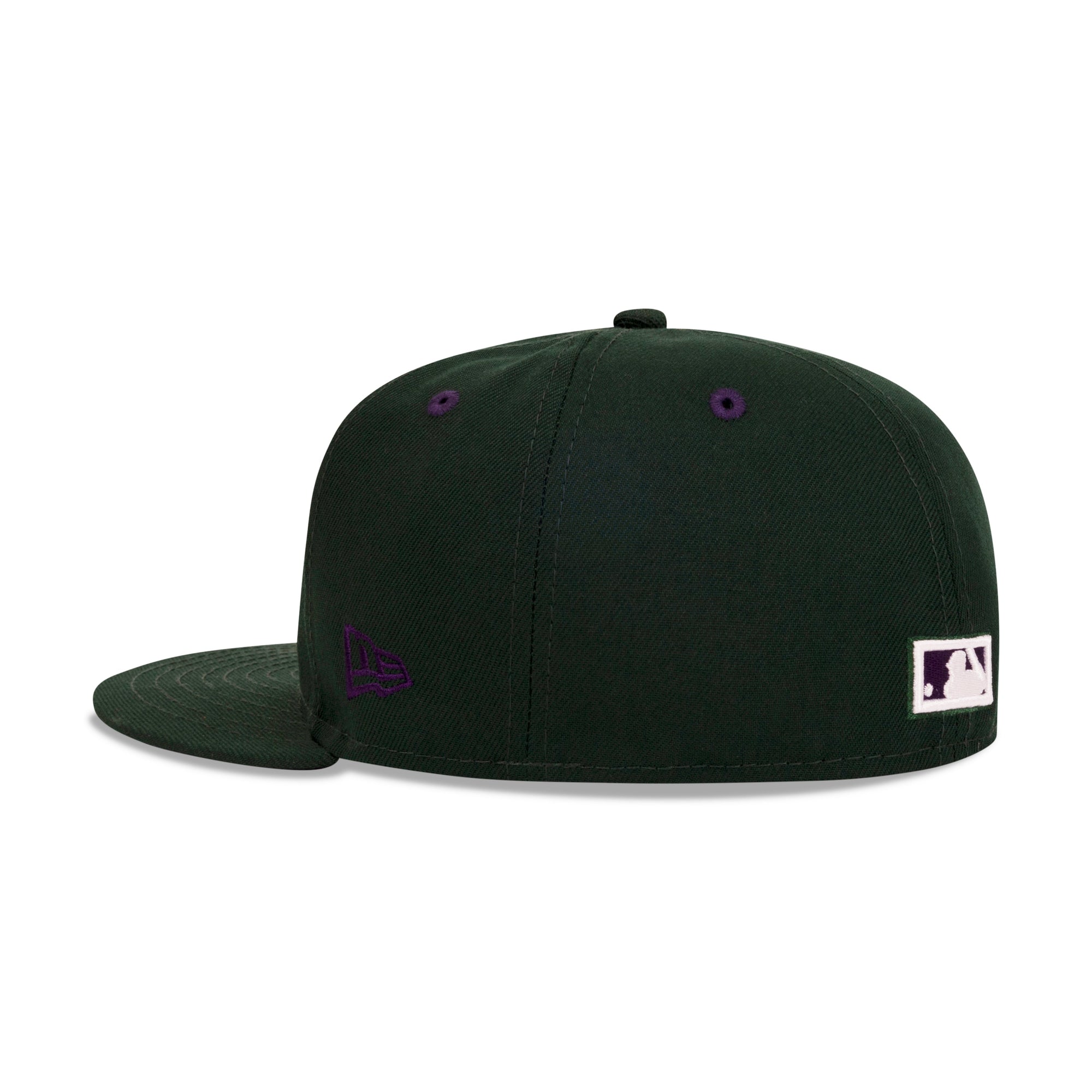 New Era Milwaukee Brewers Fitted Purple Bottom "Dark Green Purple" (2002 All Star Game Embroidery)