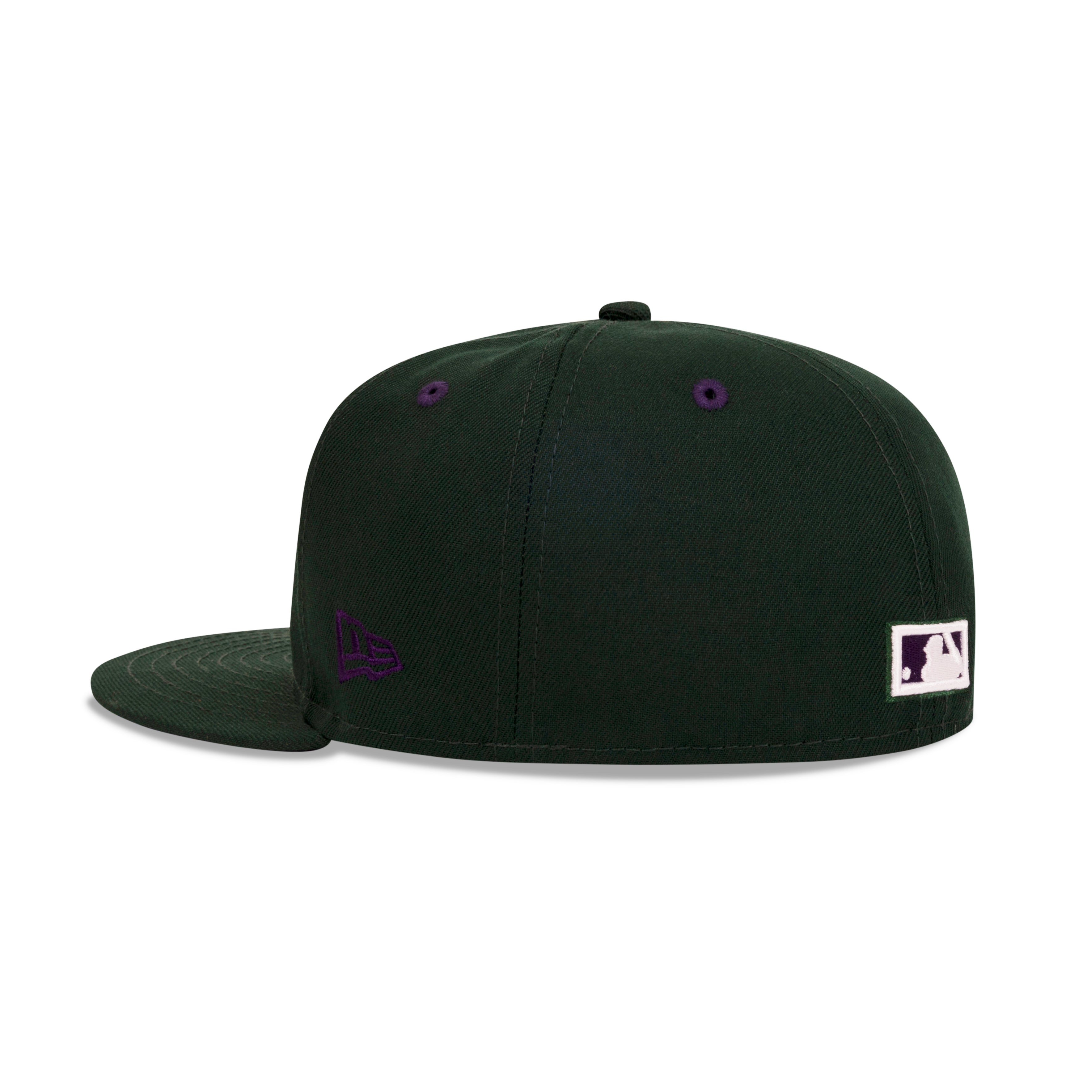 New Era Milwaukee Brewers Fitted Purple Bottom "Dark Green Purple" (2002 All Star Game Embroidery)