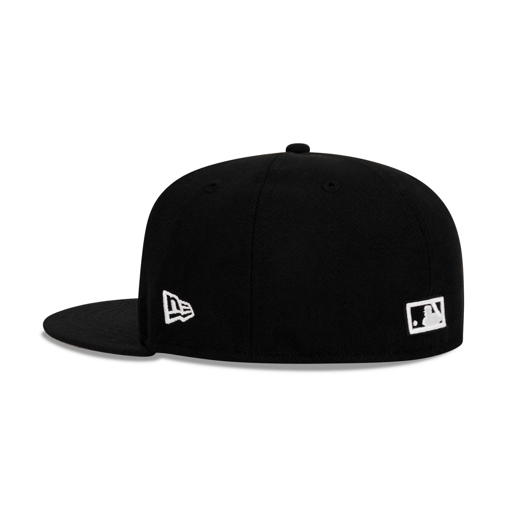 New Era Brooklyn Dodgers Fitted Grey Bottom "Black White" (Ebbets Field Embroidery)