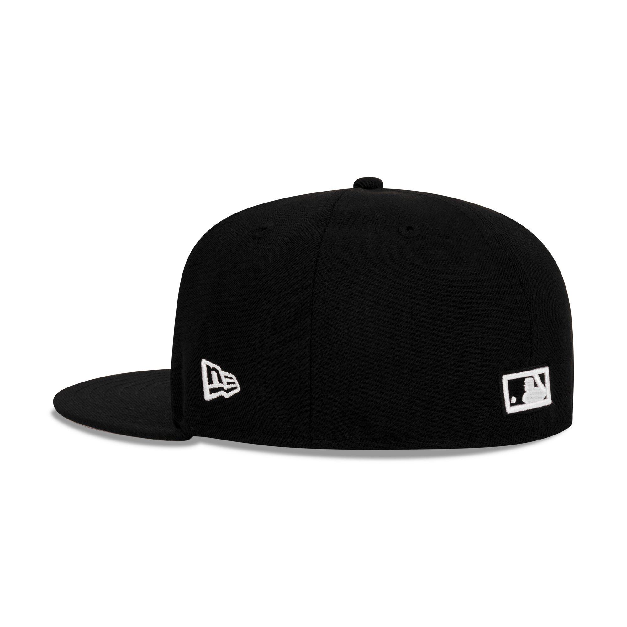 New Era Brooklyn Dodgers Fitted Grey Bottom "Black White" (Ebbets Field Embroidery)