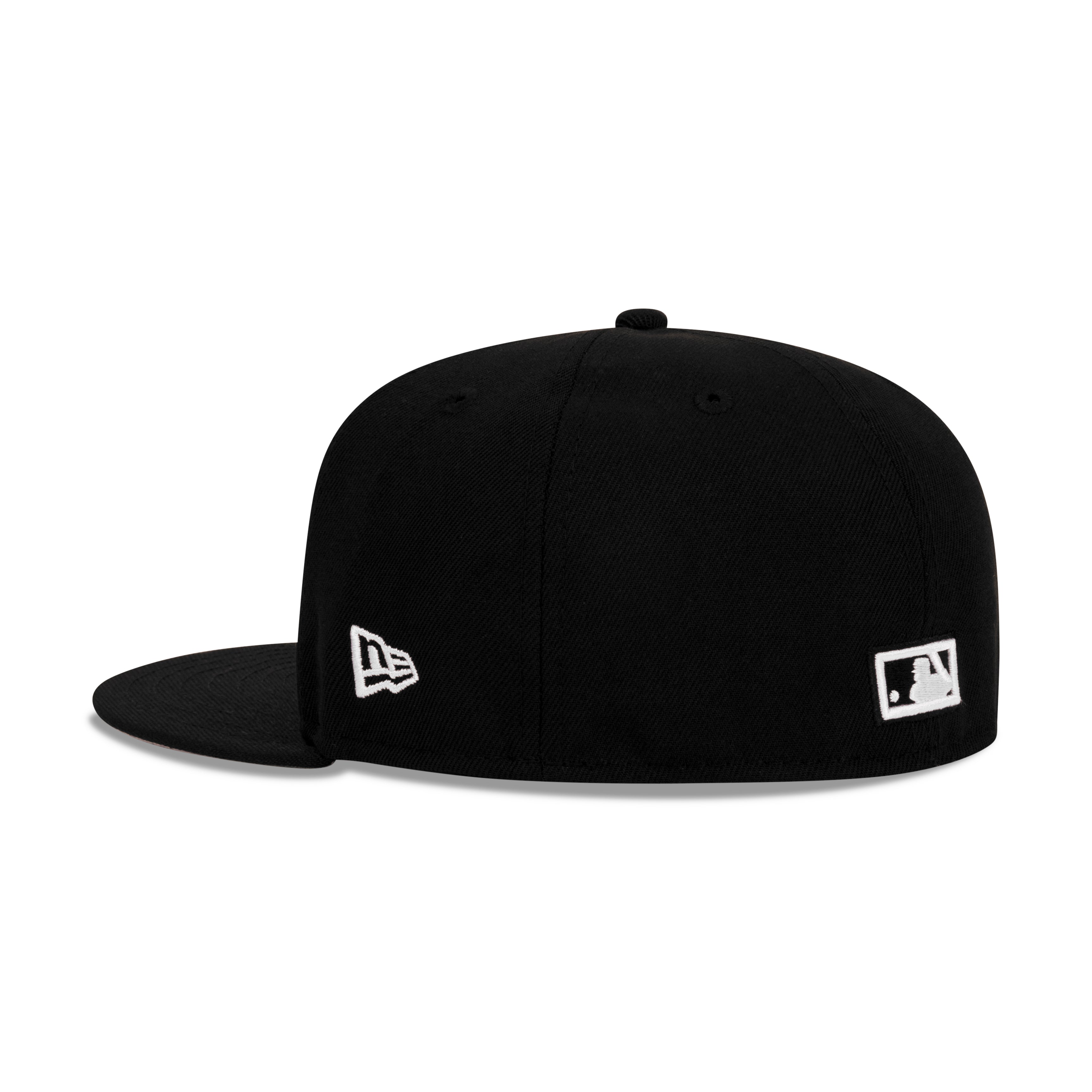 New Era Brooklyn Dodgers Fitted Grey Bottom "Black White" (Ebbets Field Embroidery)