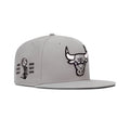 New Era Chicago Bulls Fitted Grey Bottom "Grey Black" (6X Champs Embroidery)