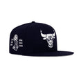 New Era Chicago Bulls Fitted Grey Bottom "Navy White" (6X Champs Embroidery)
