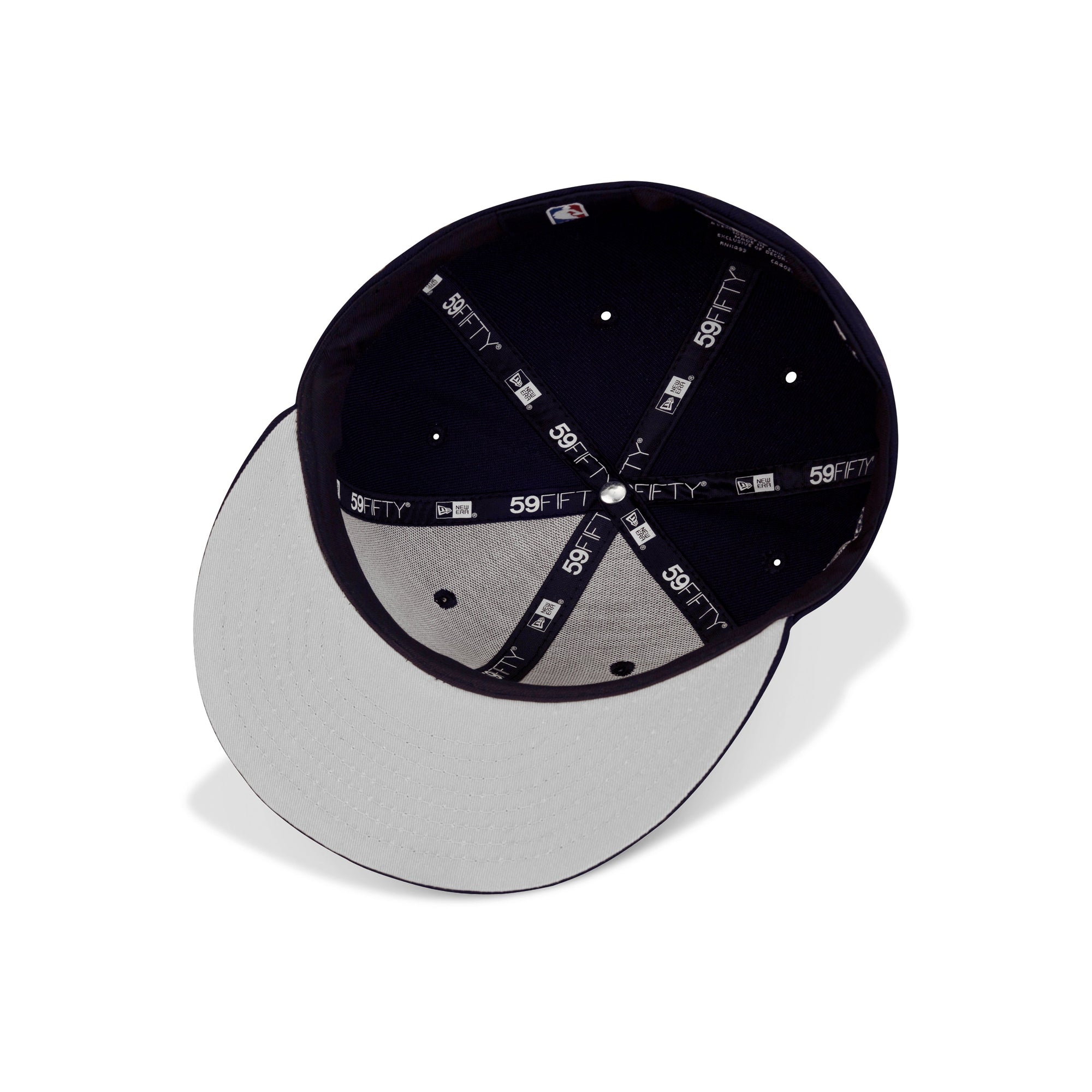New Era Chicago Bulls Fitted Grey Bottom "Navy White" (6X Champs Embroidery)