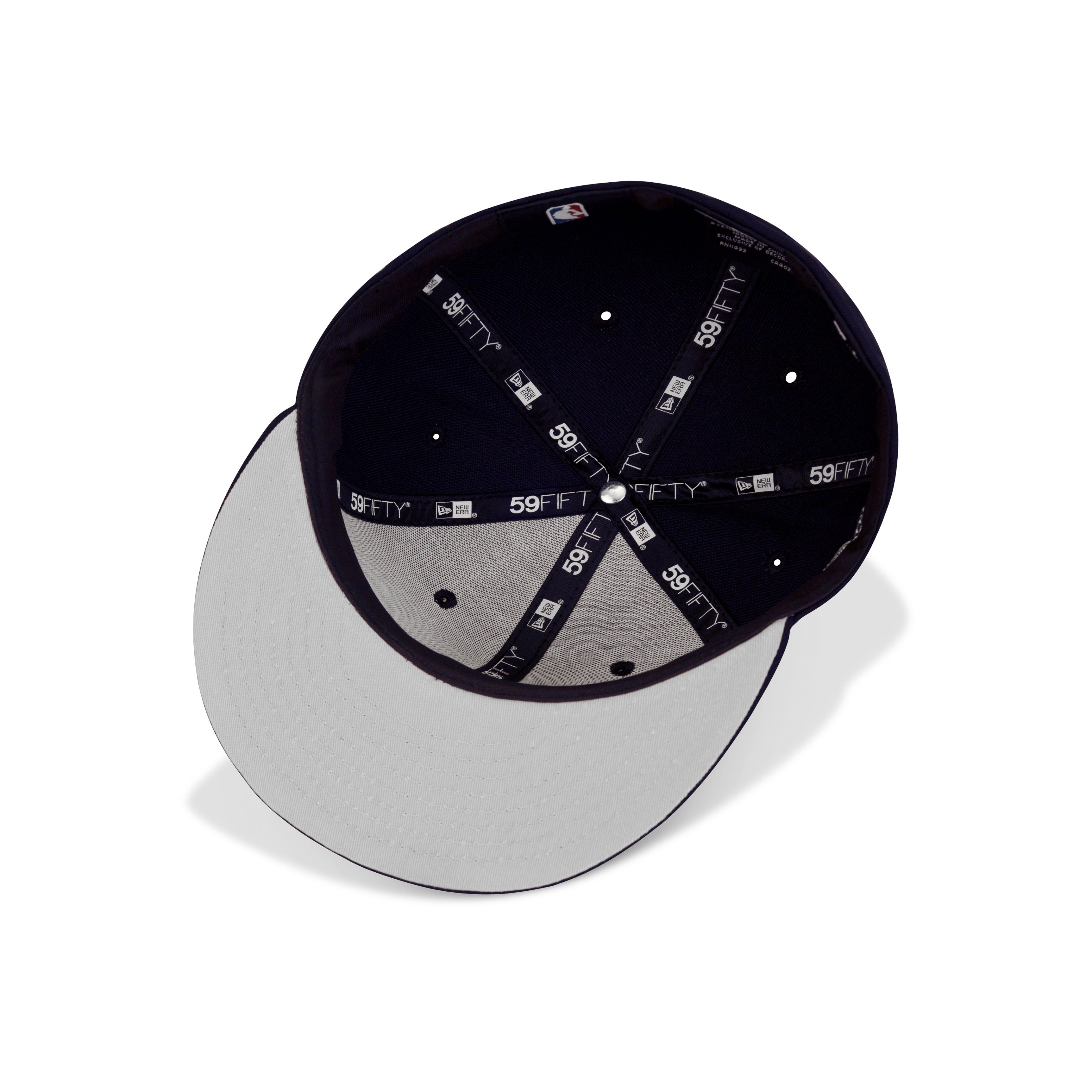 New Era Chicago Bulls Fitted Grey Bottom "Navy White" (6X Champs Embroidery)