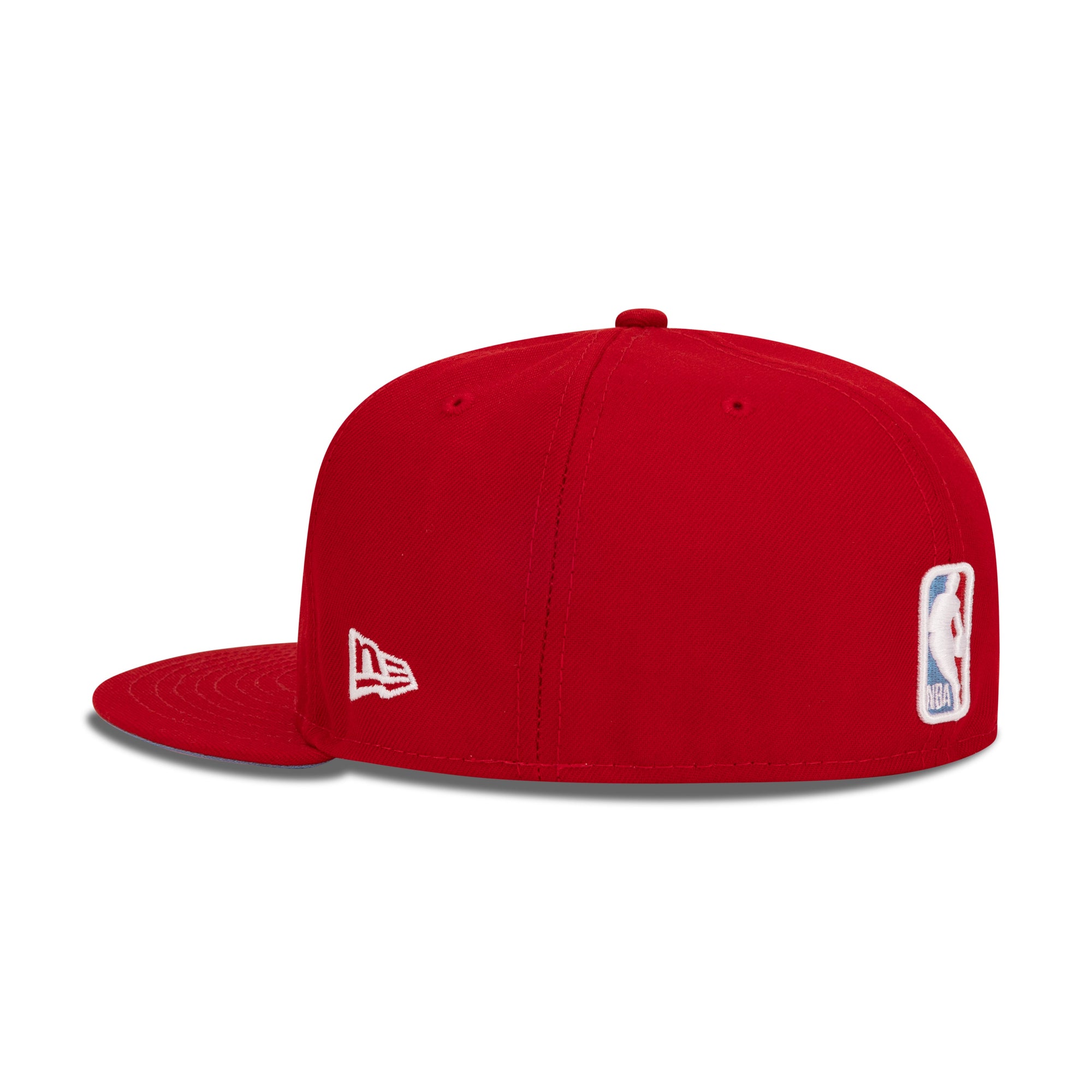New Era Chicago Bulls Fitted Sky Bottom "Red White Black" (Bull Logo Embroidery)