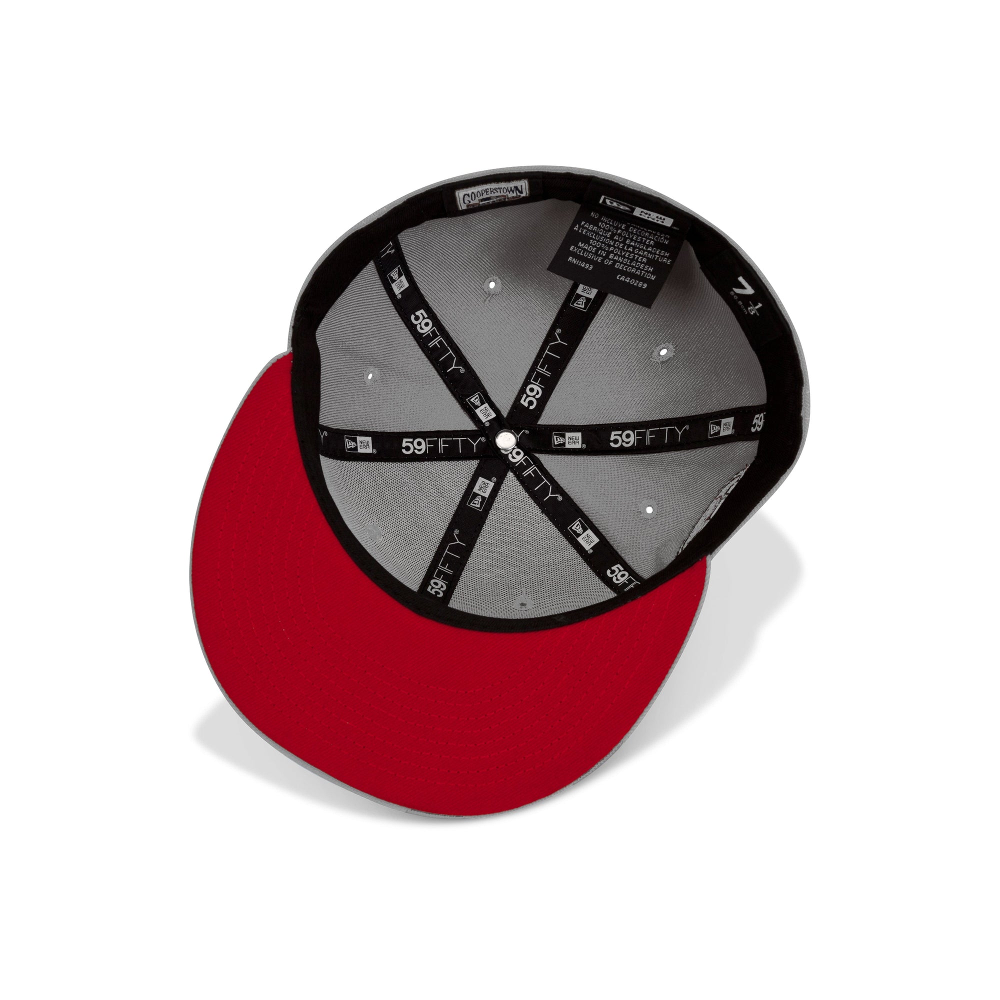 New Era St. Louis Cardinals Fitted Red Bottom "Light Grey Red" (125th Anniversary Embroidery)