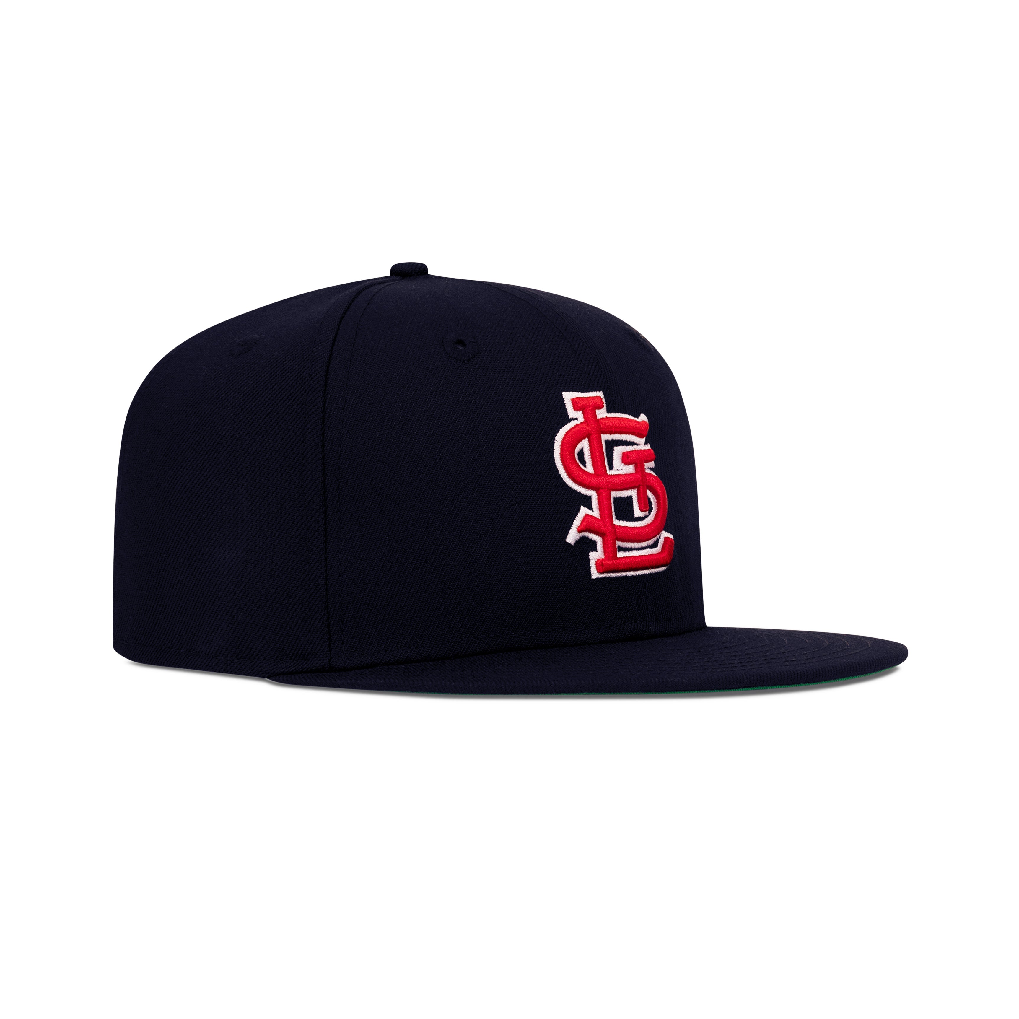 New Era St. Louis Cardinals Fitted Green Bottom "Navy Red" (1942 World Series Embroidery With New Era Pin)