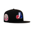 New Era Montreal Expos Fitted Pink Bottom "Black Red Royal" (35th Anniversary Embroidery)