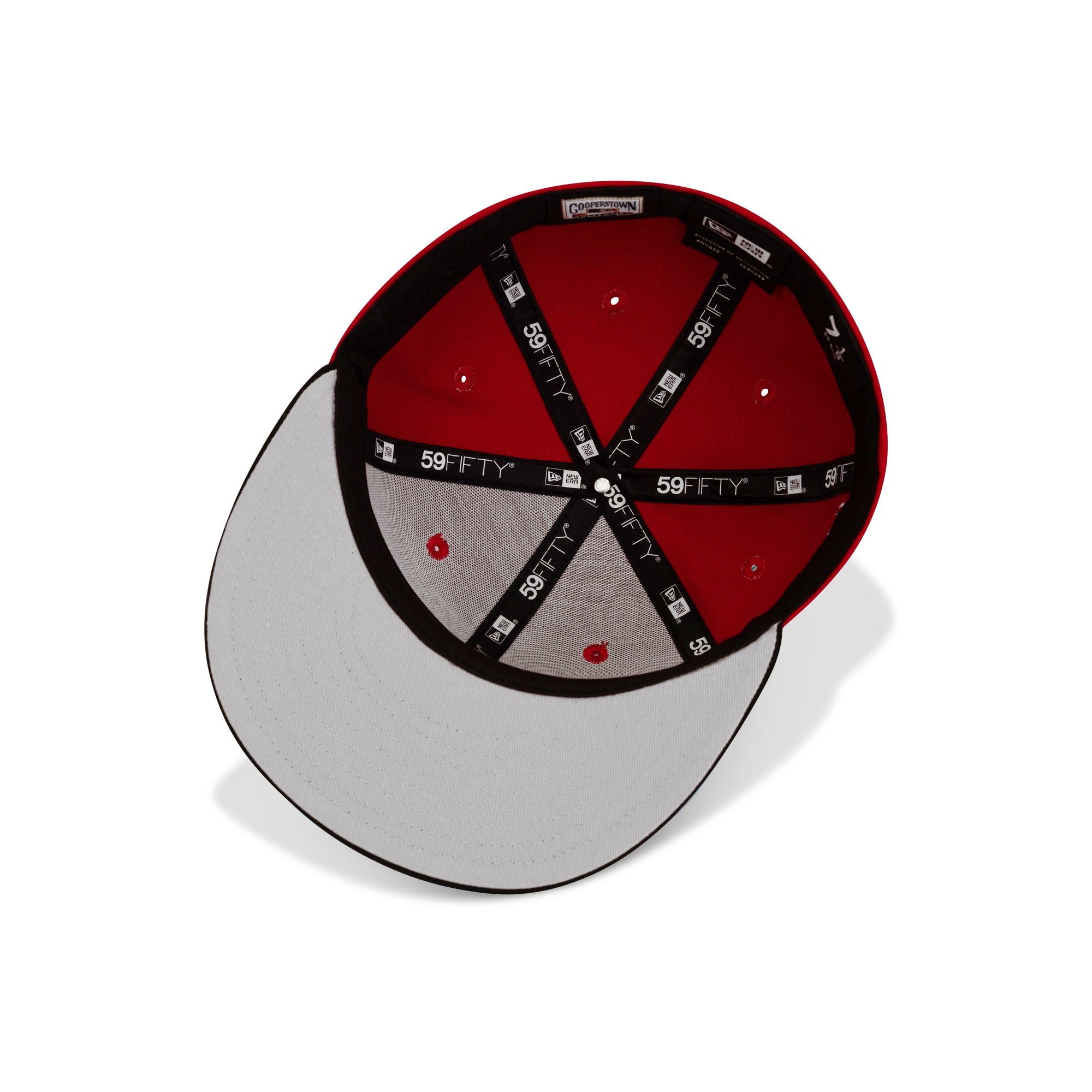 New Era Montreal Expos Fitted Grey Bottom "Red Black" (Olympic Stadium Embroidery)