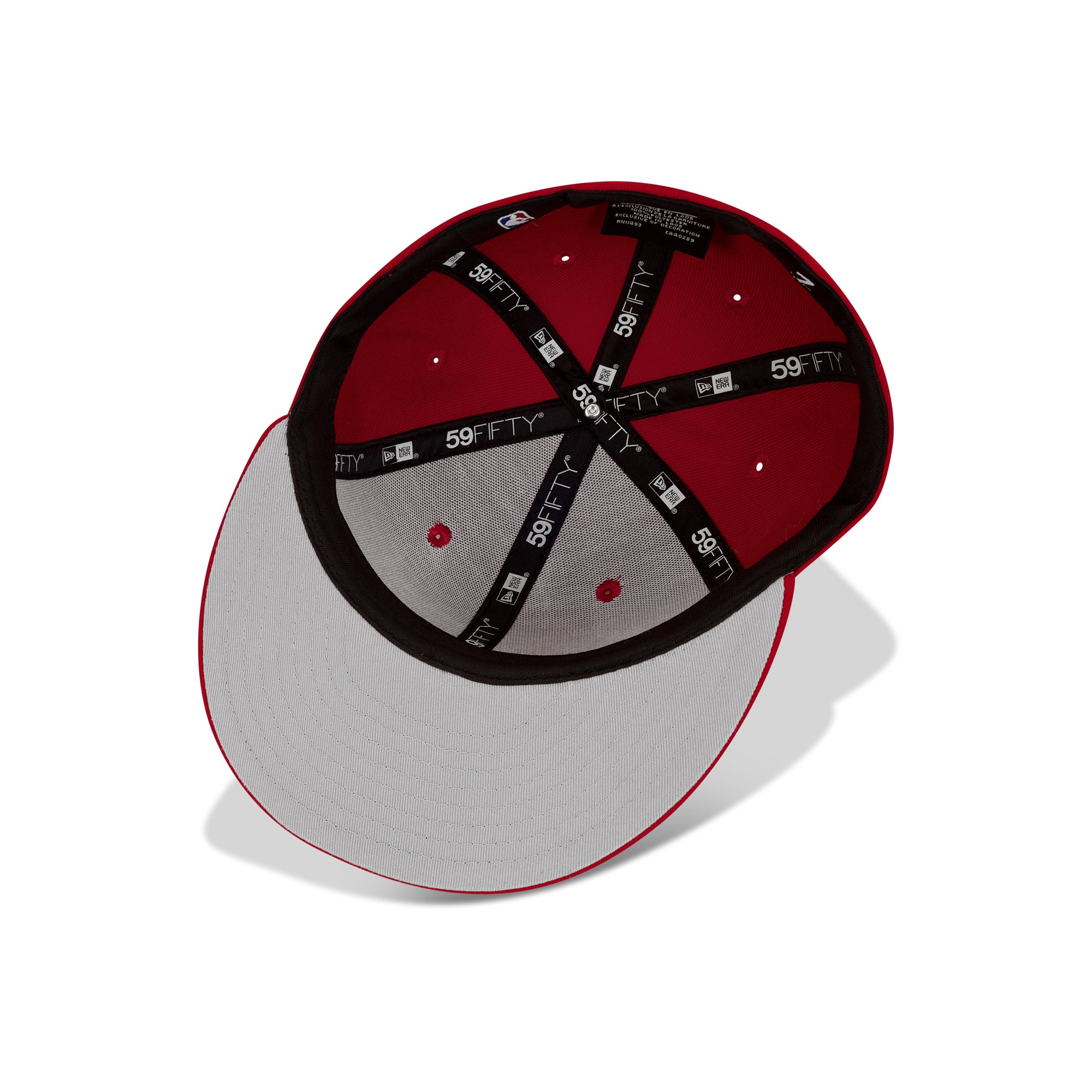 New Era Los Angeles Lakers Fitted Grey Bottom "Red White"