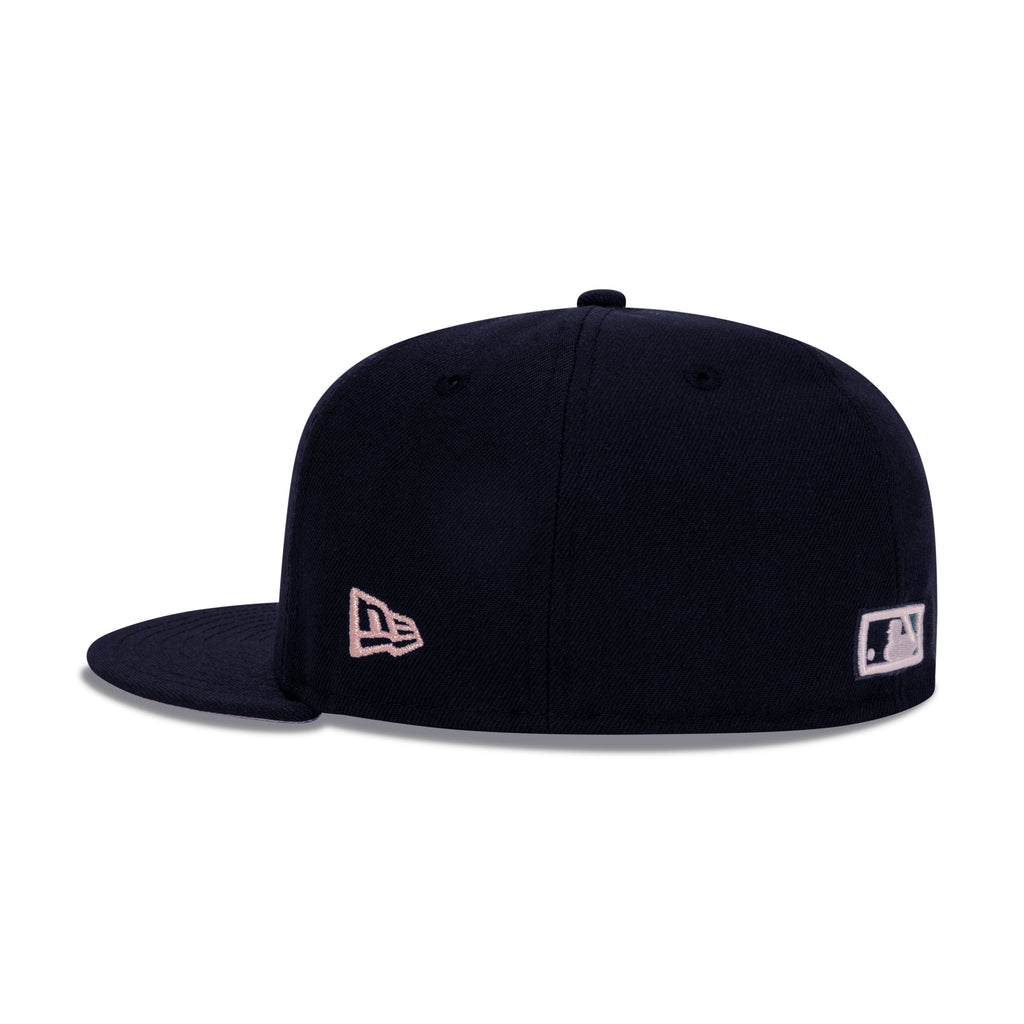 New Era Seattle Mariners Fitted Pink Bottom "Navy Teal" (40th Anniversary Embroidery)