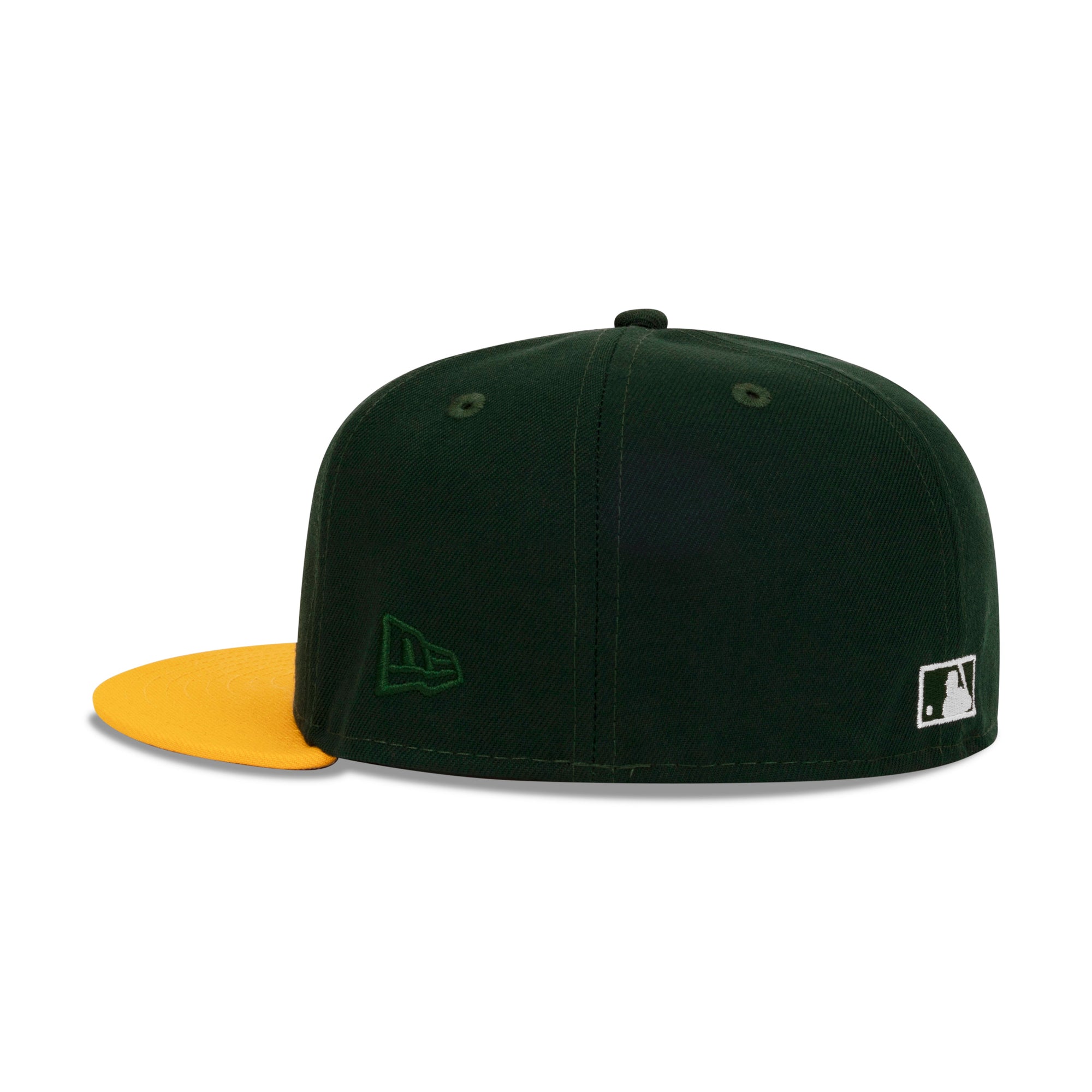 New Era Oakland Athletics Fitted Grey Bottom "Green Yellow White" (1989 World Series Embroidery)