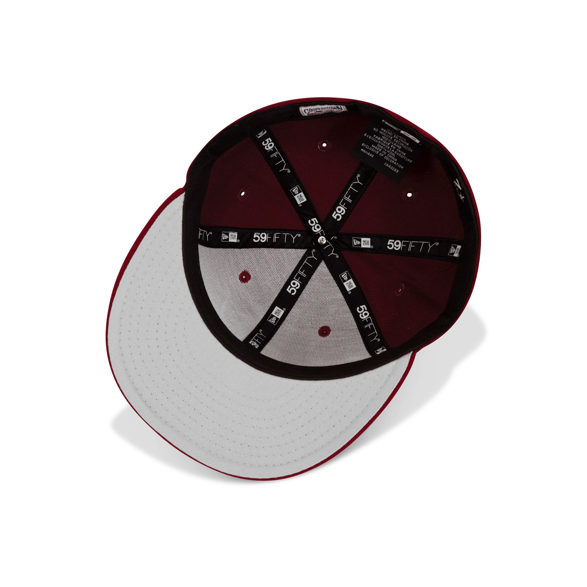 New Era Philadelphia Phillies Fitted Grey Bottom "Burgundy White"
