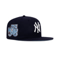 New Era New York Yankees Fitted Sky Blue Bottom "Navy Blue" (75th World Series Embroidery)