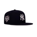 New Era New York Yankees Fitted Pink Bottom "Navy White" (2000 World Series Embroidery)