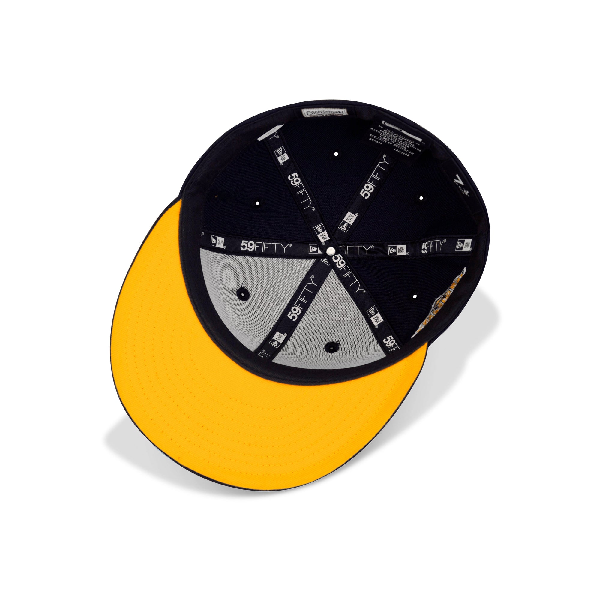 New Era New York Yankees Fitted Yellow Bottom "Navy Blue" (1999 World Series Embroidery)