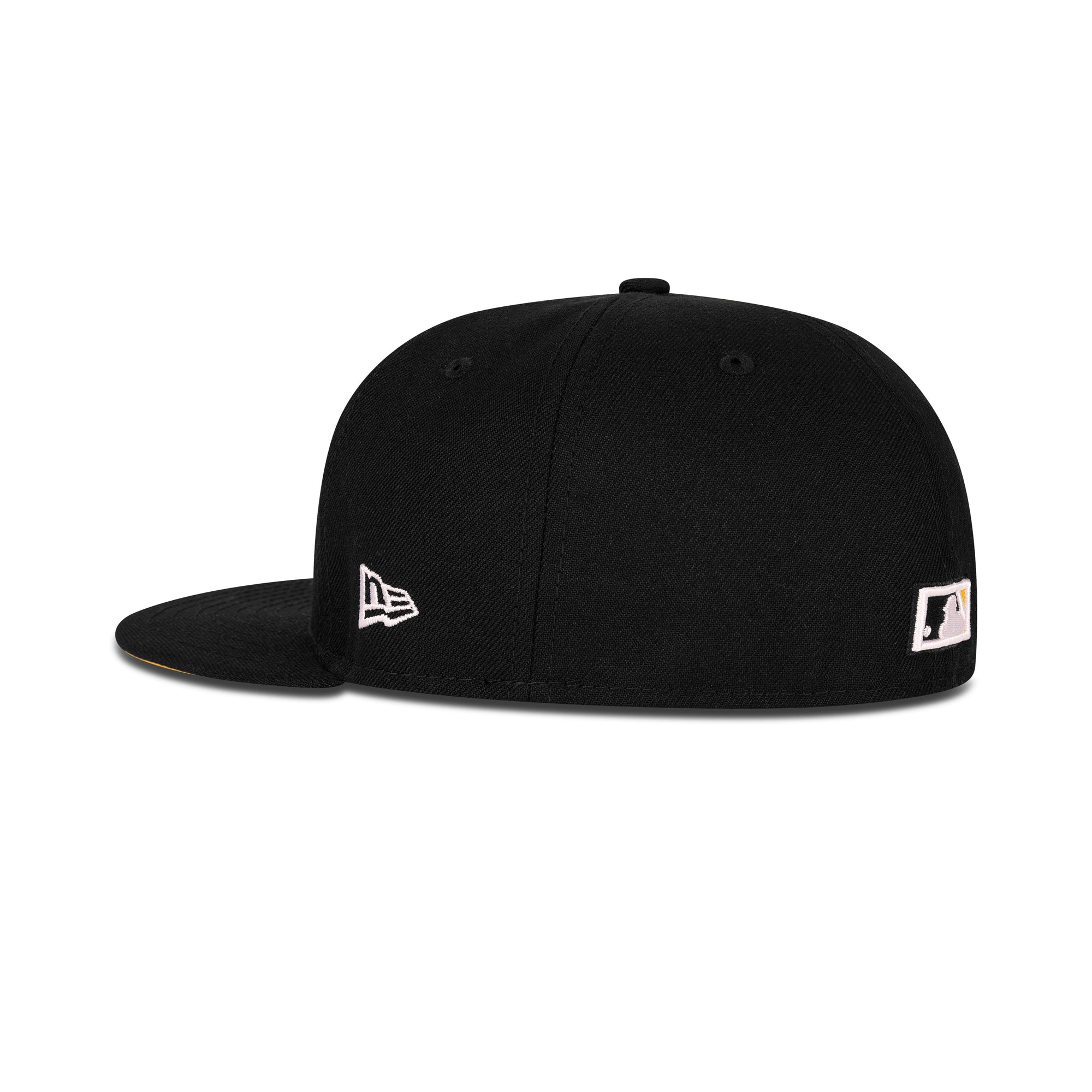 New Era L.A. Anaheim Angels Fitted Yellow Bottom "Black Yellow" (40th Season Embroidery)