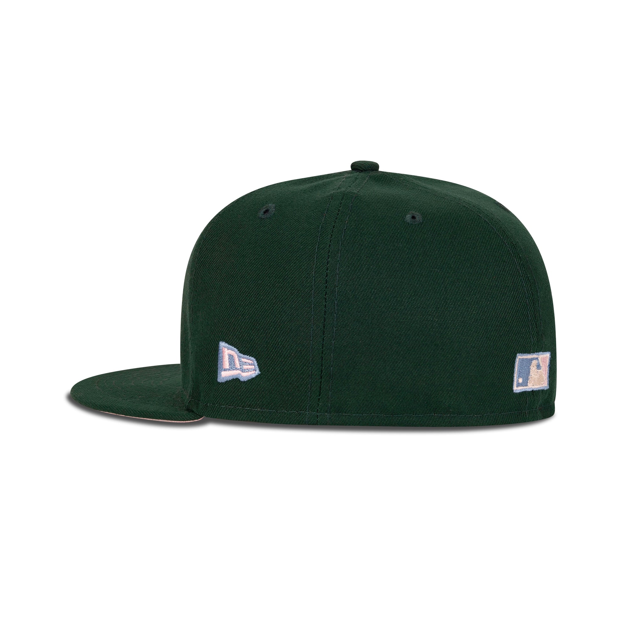 New Era L.A. Anaheim Angels Fitted Pink Bottom "Green Pink Sky " (50th Anniversary Embroidery)