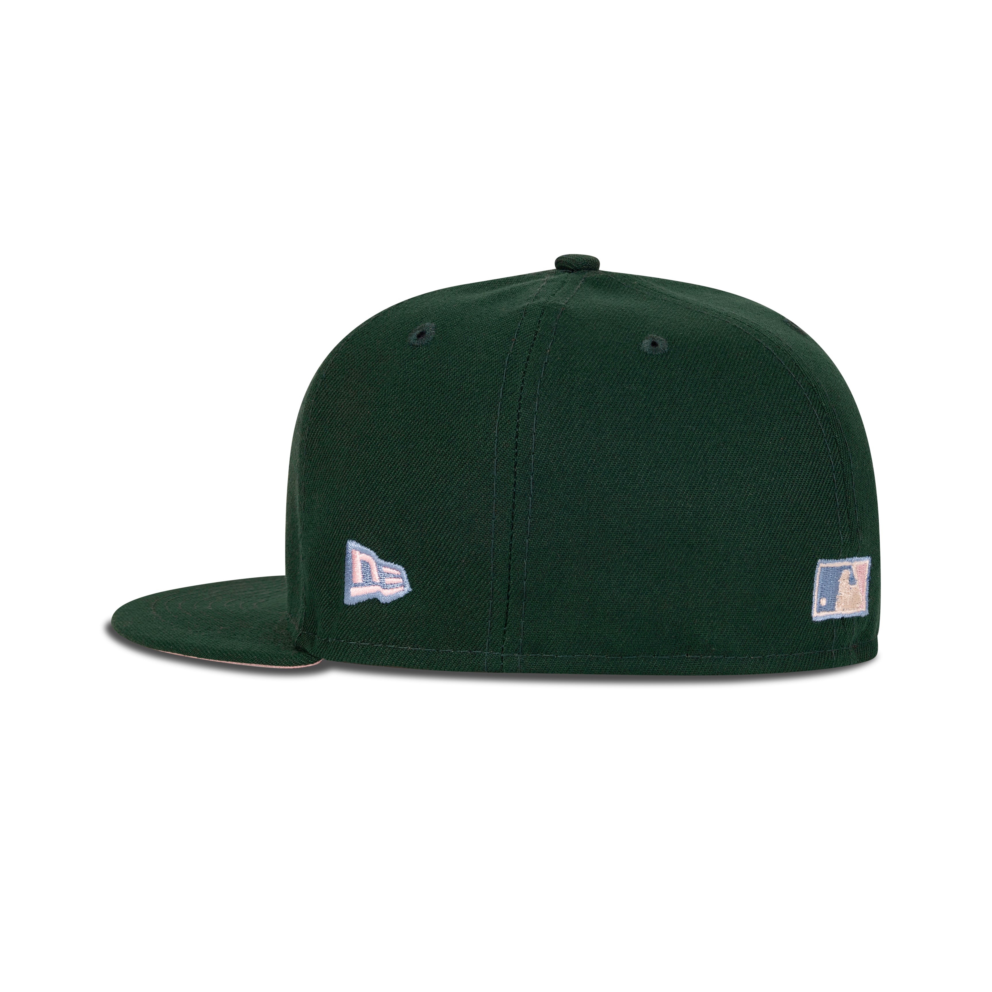 New Era L.A. Anaheim Angels Fitted Pink Bottom "Green Pink Sky " (50th Anniversary Embroidery)