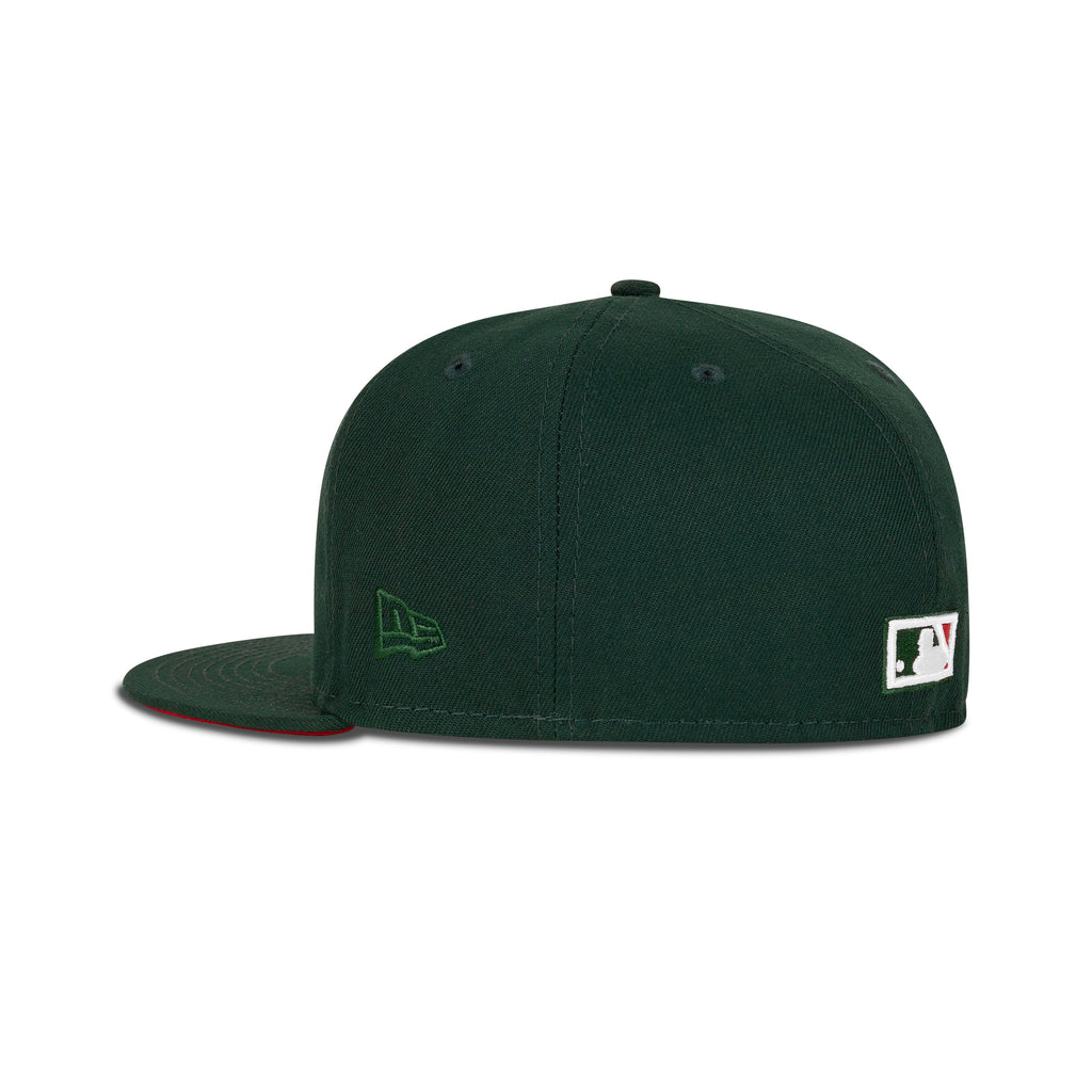 New Era L.A. Anaheim Angels Fitted Red Bottom "Green Red Silver" (2010 All Star Game Embroidery)