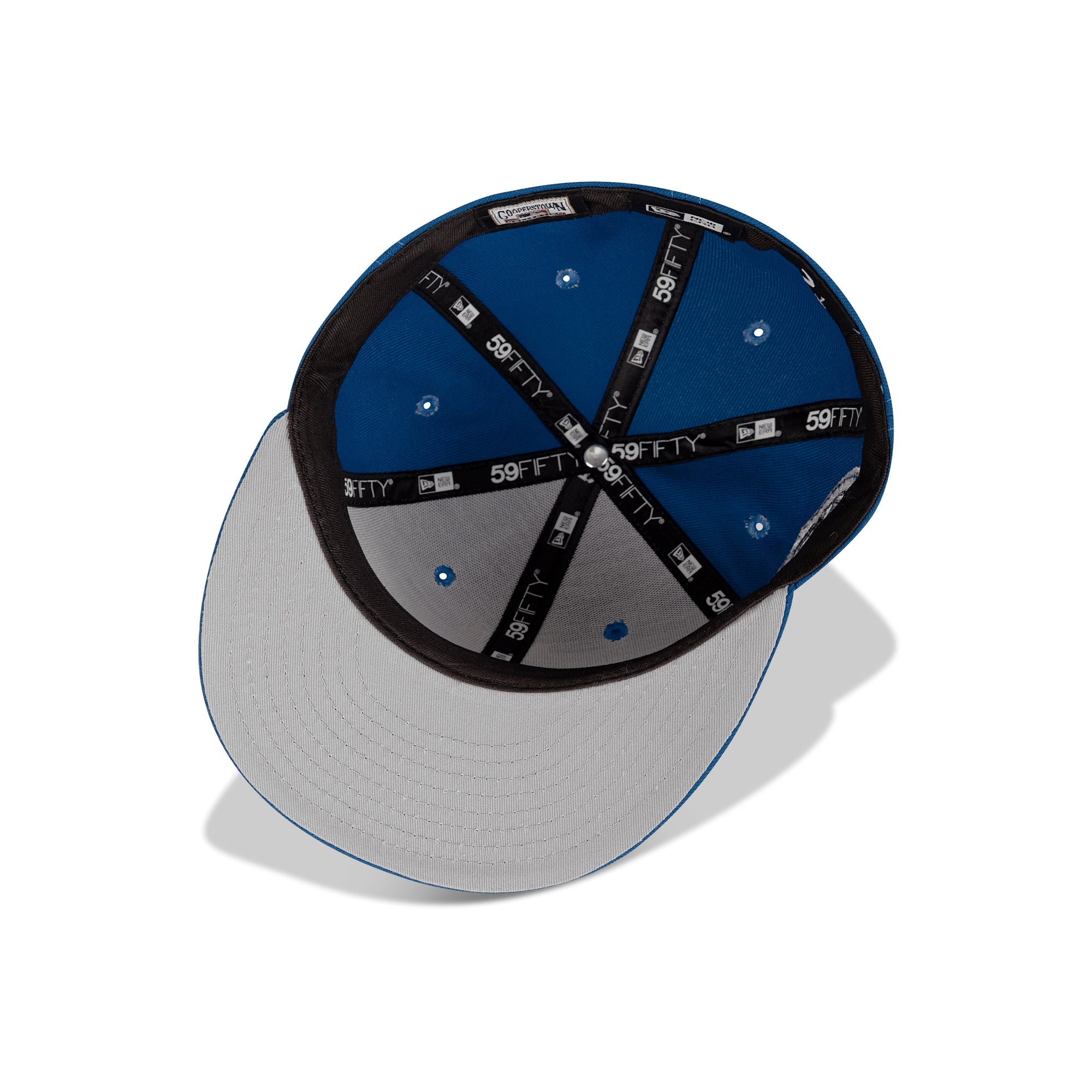 New Era L.A. Anaheim Angels Fitted Dark Grey Bottom "Palette Blue Black" (50th Anniversary Embroidery)