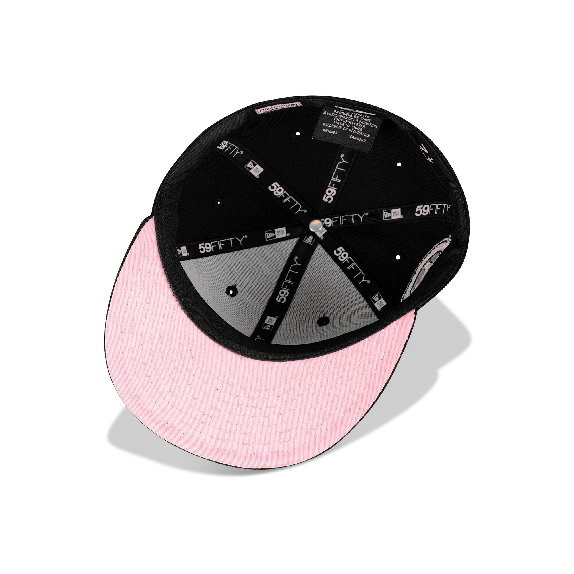 New Era Houston Astros Fitted Pink Bottom "Black White Pink" (45th Anniversary Embroidery)