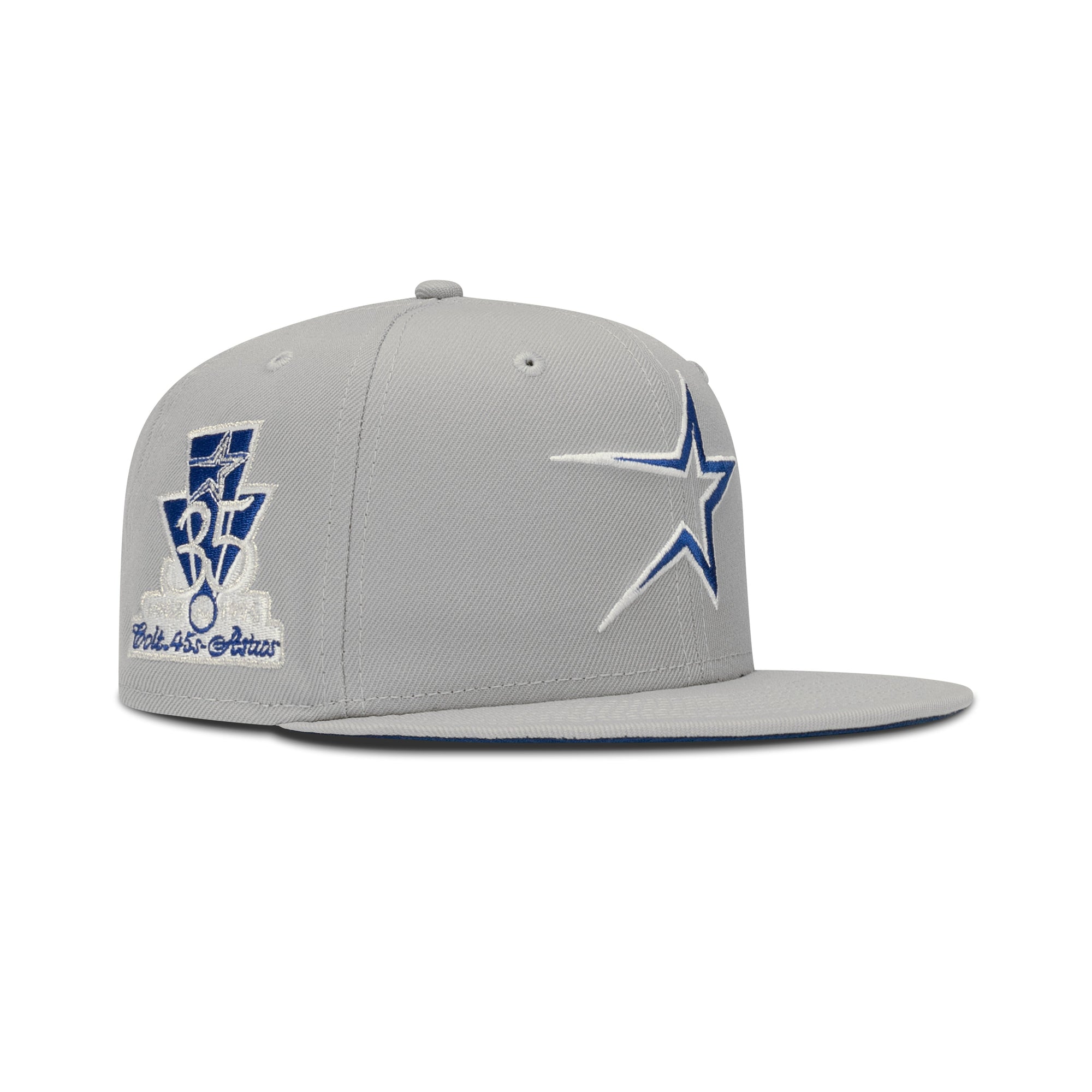 New Era Houston Astros Fitted Royal Bottom "Grey Royal" (35th Anniversary Embroidery)