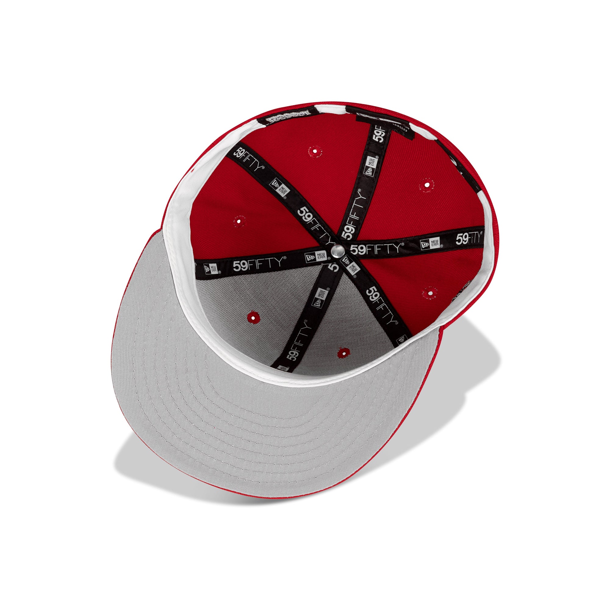 New Era Toronto Blue Jays Fitted Grey Bottom "Red Black" (1992 World Series Embroidery)