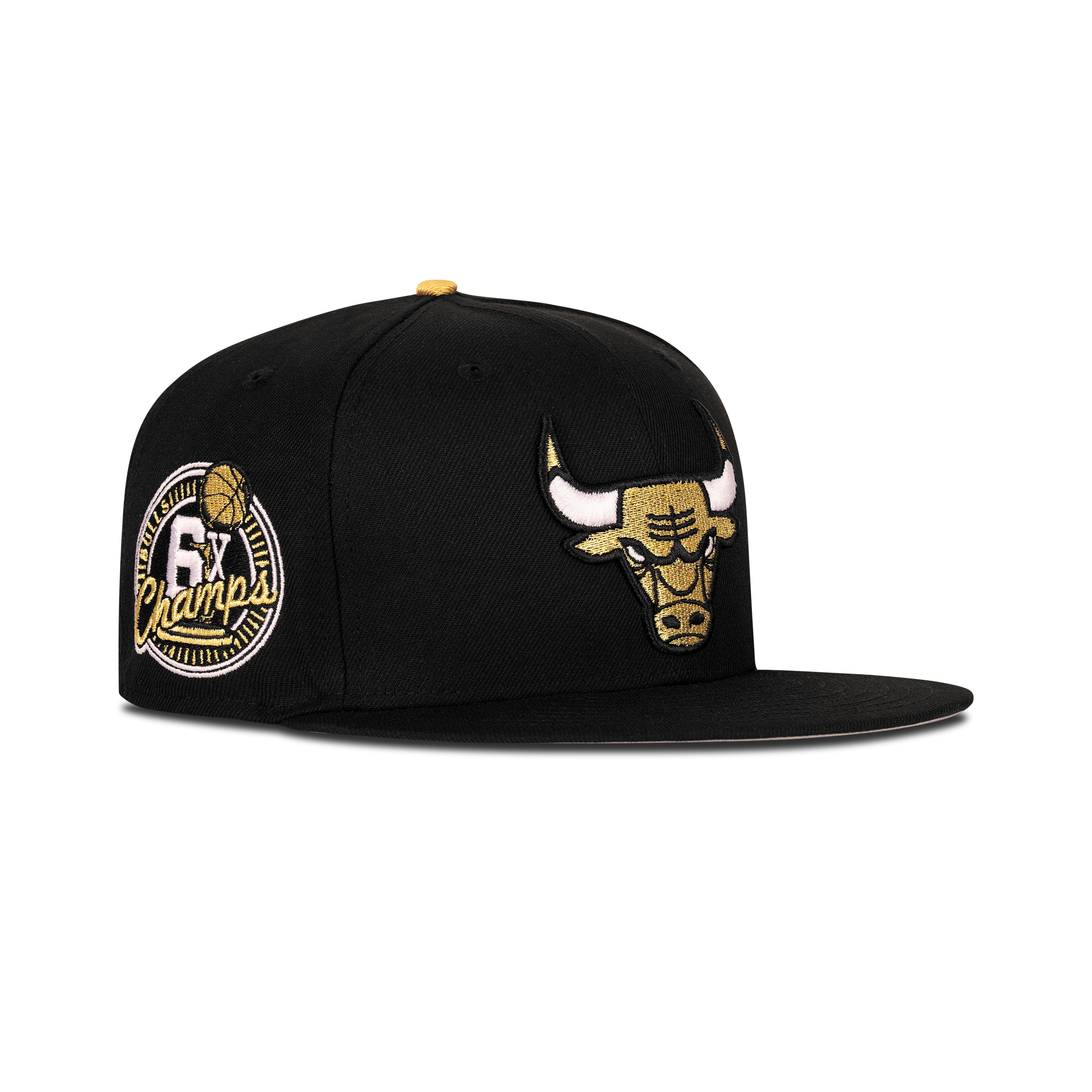 Bulls 6X Champs Fitted Hat Dome Peace