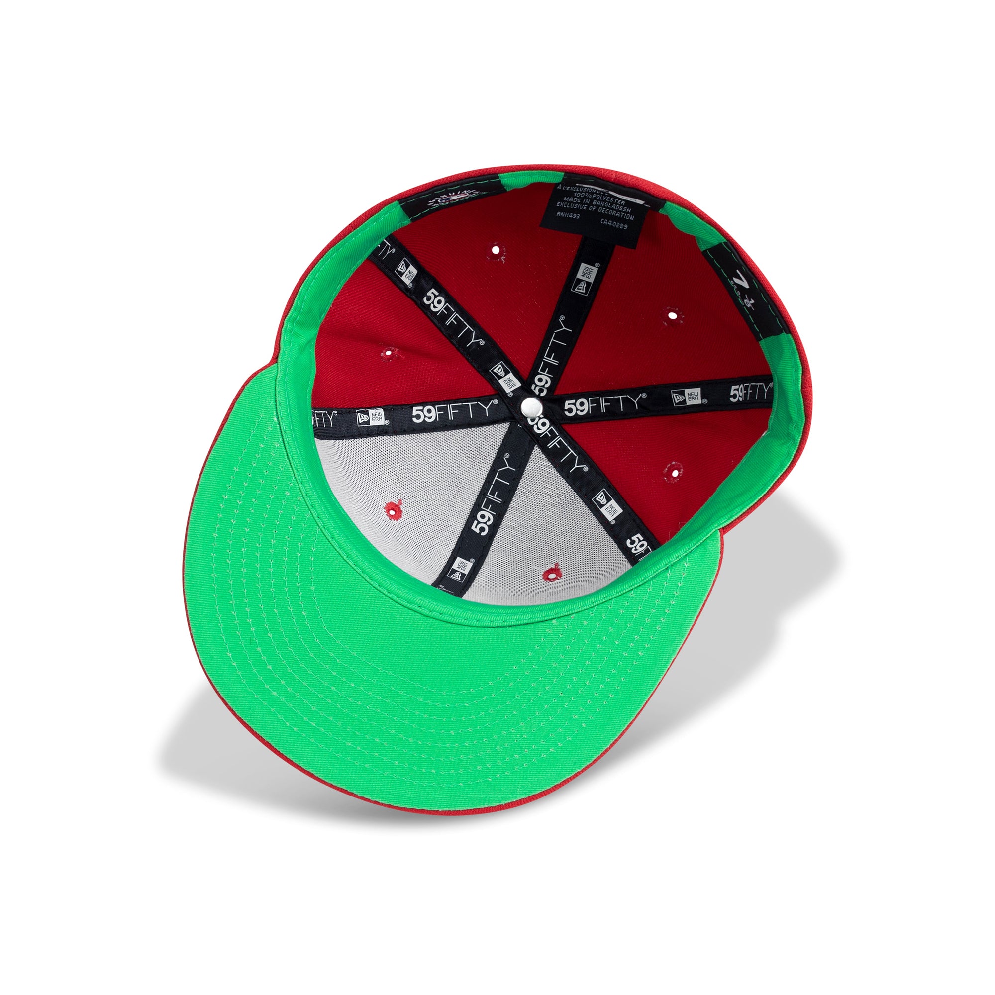 New Era St. Louis Cardinals Fitted Green Bottom "Red White" (2006 World Series Embroidery)