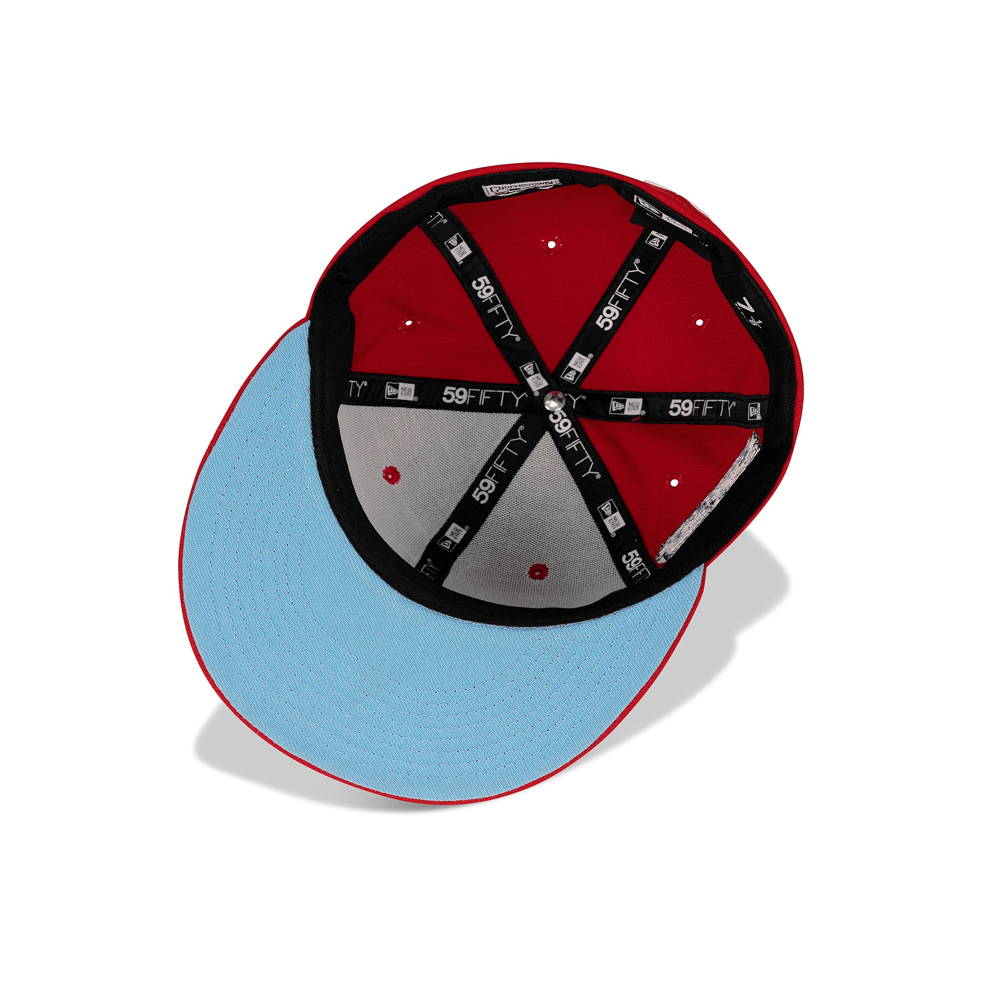 New Era St. Louis Cardinals Fitted Sky Blue Bottom "Red White" (1966-2006 Final Season Embroidery)