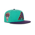 New Era Arizona Diamondbacks Fitted Grey Bottom "Teal Purple" (1998 Inaugural Season Embroidery)