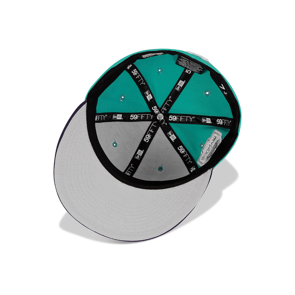 New Era Arizona Diamondbacks Fitted Grey Bottom "Teal Purple" (1998 Inaugural Season Embroidery)
