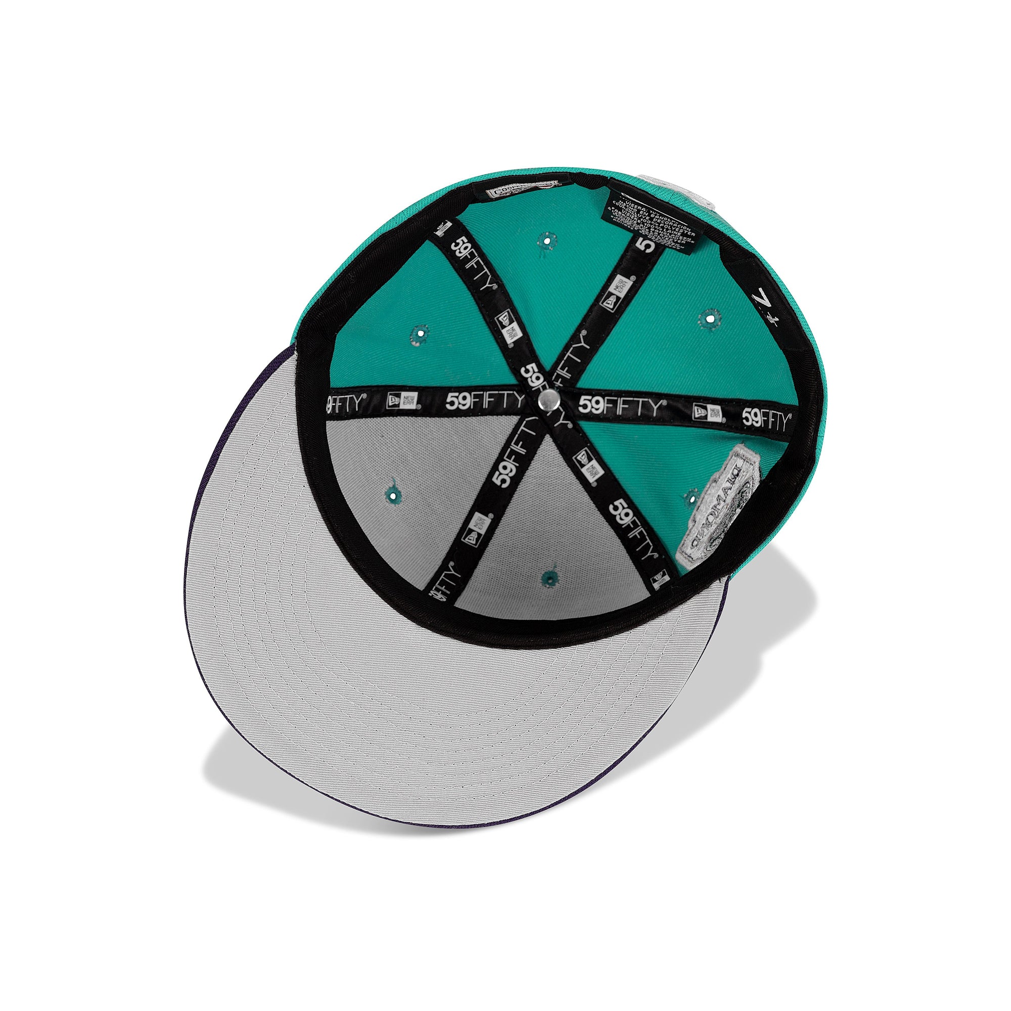 New Era Arizona Diamondbacks Fitted Grey Bottom "Teal Purple" (1998 Inaugural Season Embroidery)