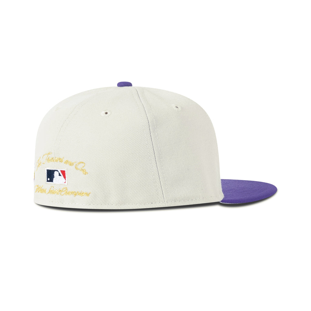 New Era Arizona Diamondbacks Fitted Grey Bottom "Cream Purple" (2001 World Series Embroidery)