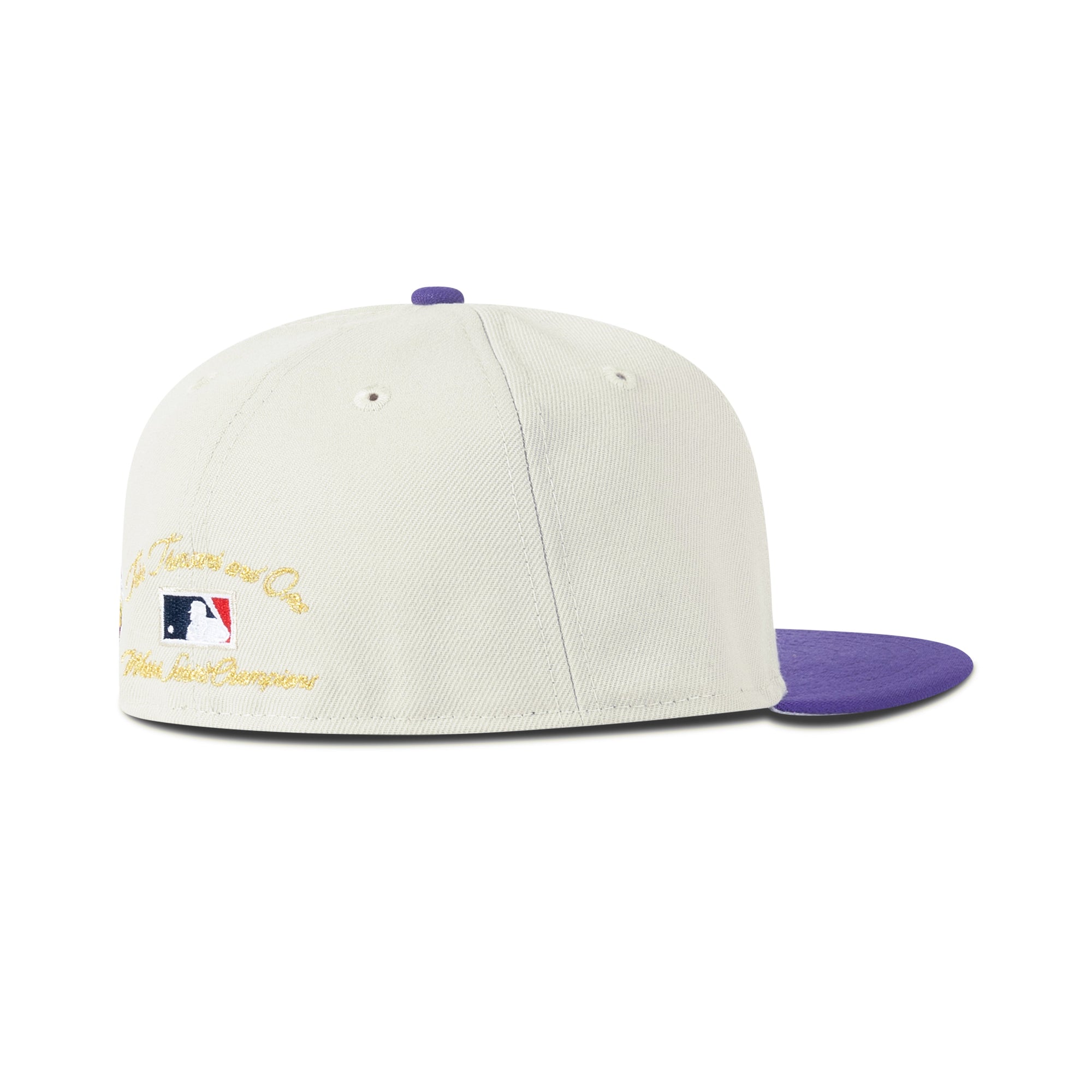 New Era Arizona Diamondbacks Fitted Grey Bottom "Cream Purple" (2001 World Series Embroidery)