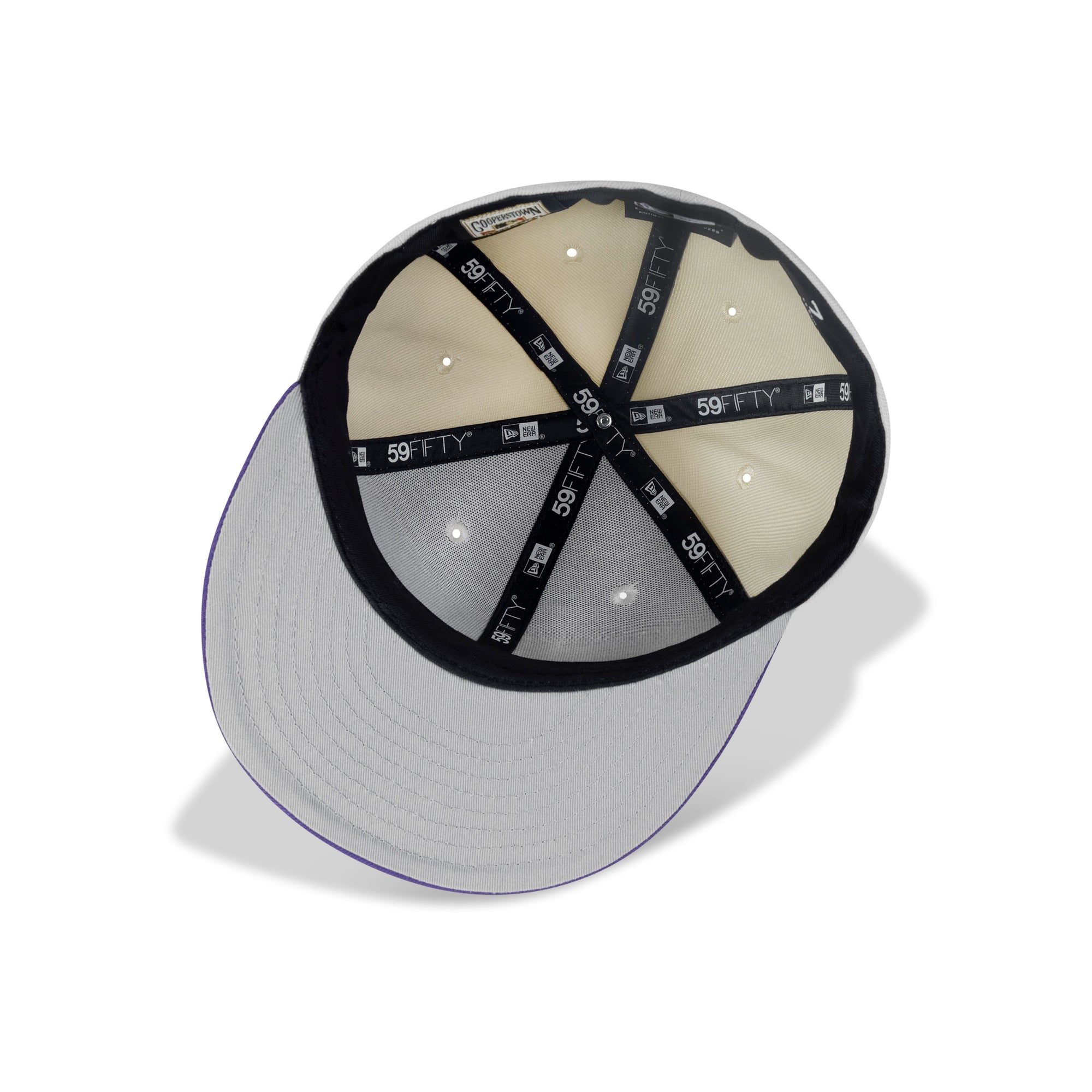 New Era Arizona Diamondbacks Fitted Grey Bottom "Cream Purple" (2001 World Series Embroidery)